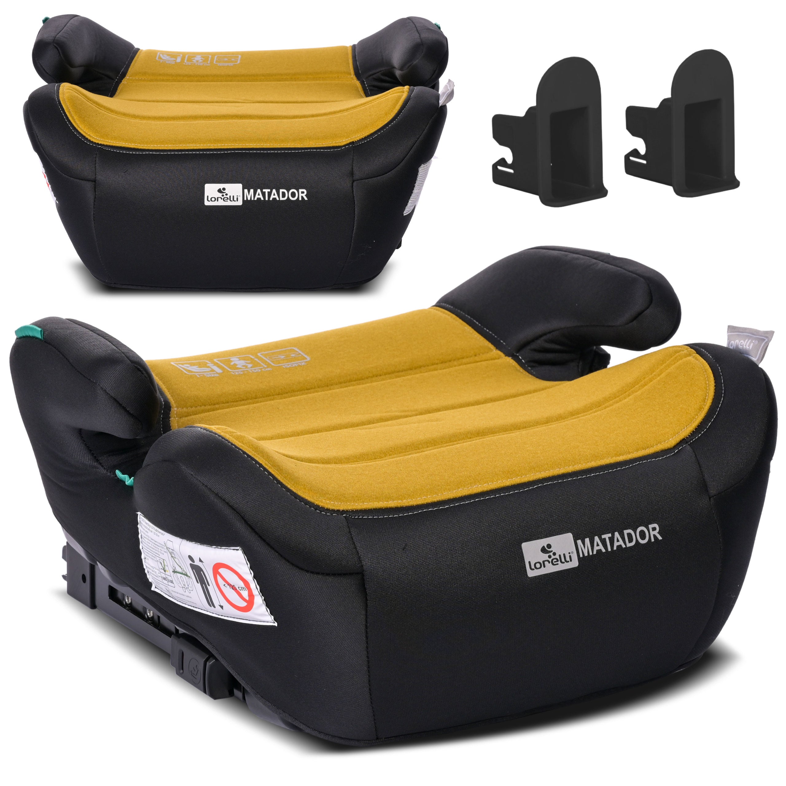 Lorelli Matador - podstawka samochodowa ISOFIX 125-150cm | Lemon Curry.