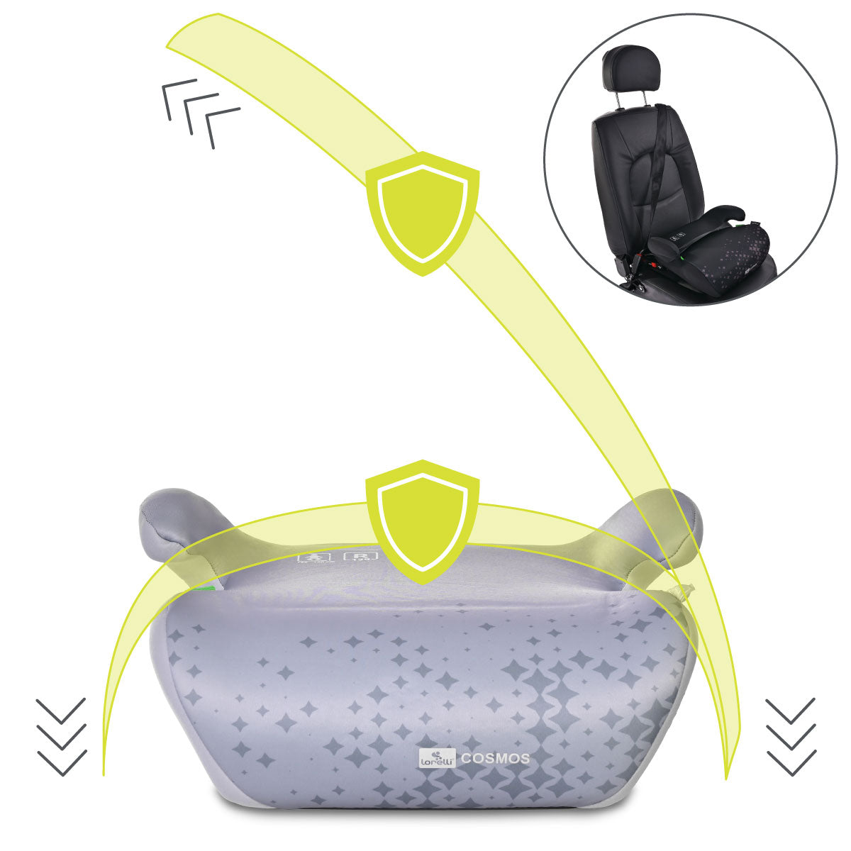 Lorelli Cosmos - podstawka samochodowa ISOFIX 125-150cm | Grey.
