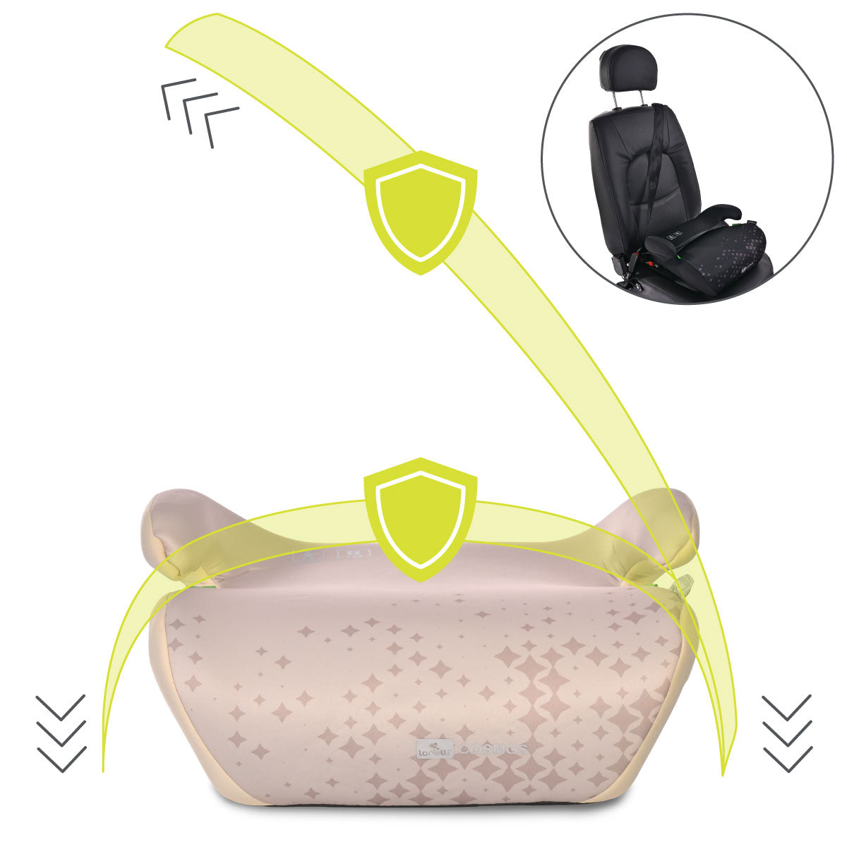 Lorelli Cosmos - podstawka samochodowa ISOFIX 125-150cm | Beige.
