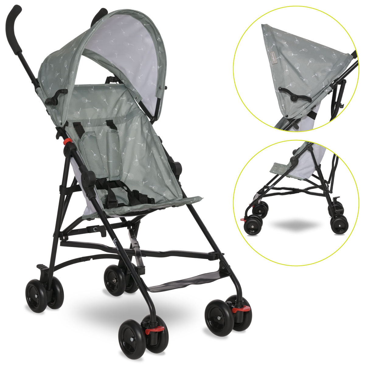 Lorelli Vaya - wózek spacerówka parasolka | Iceberg Green.