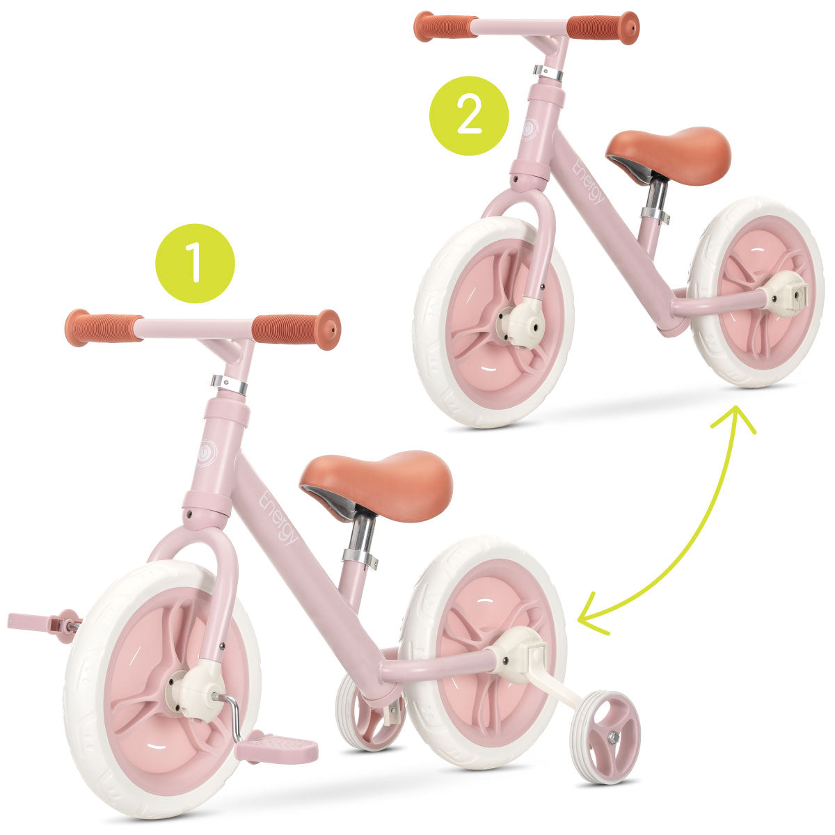 Lorelli Energy - rowerek biegowy 2w1 | Pink.