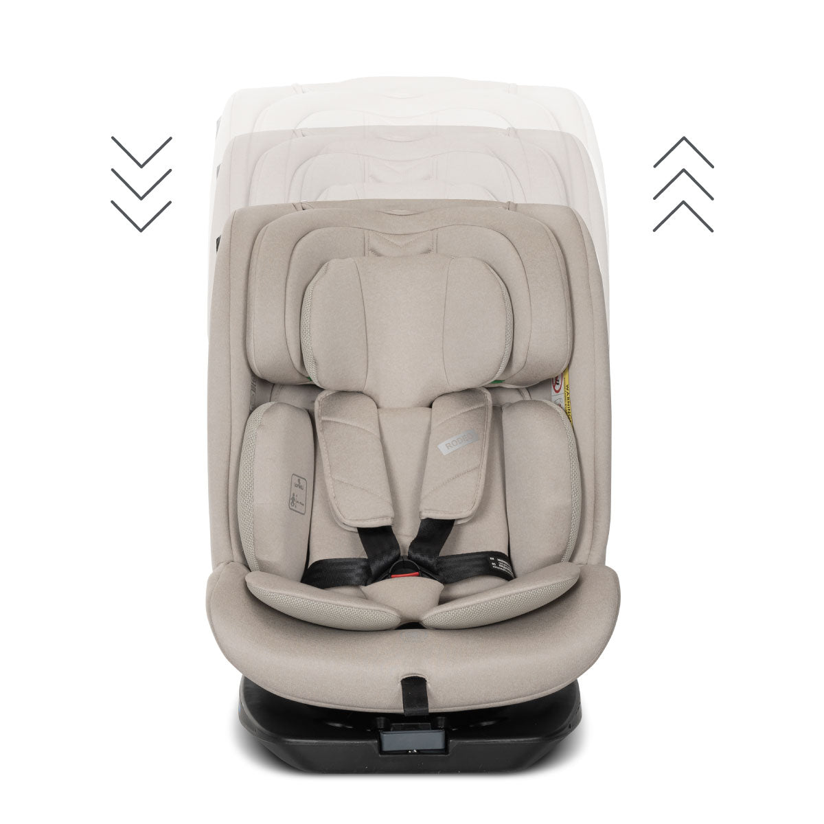 Lorelli Rodeo - fotelik 40-150 cm ISOFIX 360 | Beige.