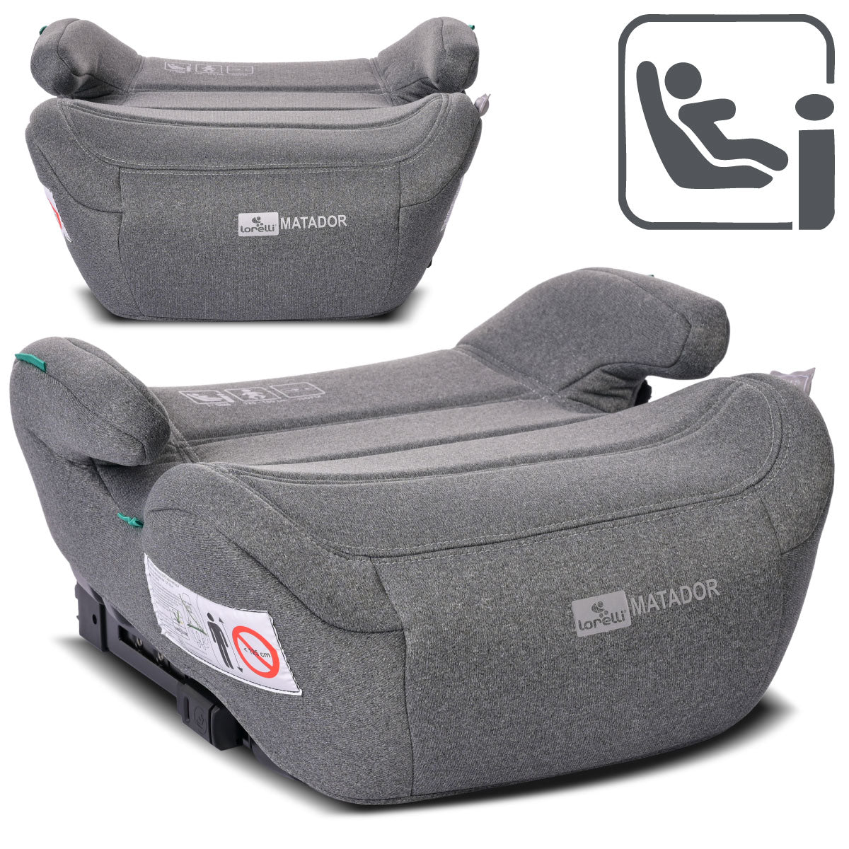 Lorelli Matador - podstawka samochodowa ISOFIX 125-150cm | Grey.