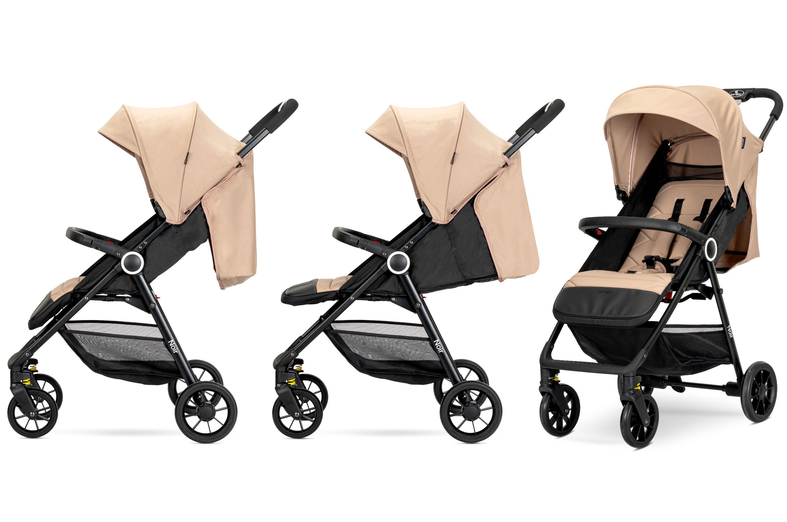 Lorelli Noir - wózek spacerowy do 22kg | Beige