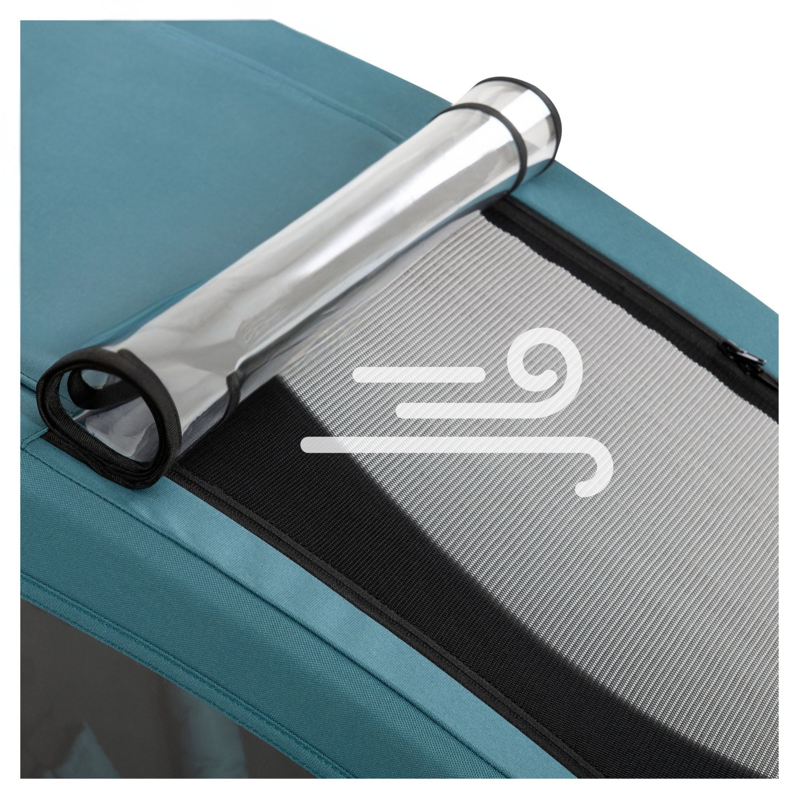 Hauck Dryk Duo - przyczepka rowerowa dwuosobowa | Ocean Green.