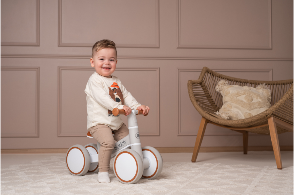 Lorelli Buddy - jeździk, rowerek biegowy | Beige.