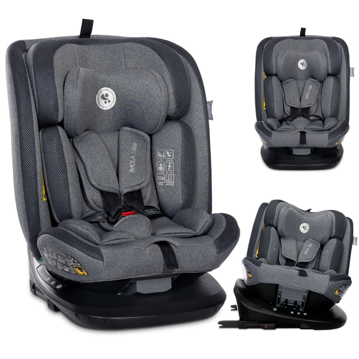Lorelli Imola - fotelik i-Size 40-150 cm ISOFIX 360 | Grey.