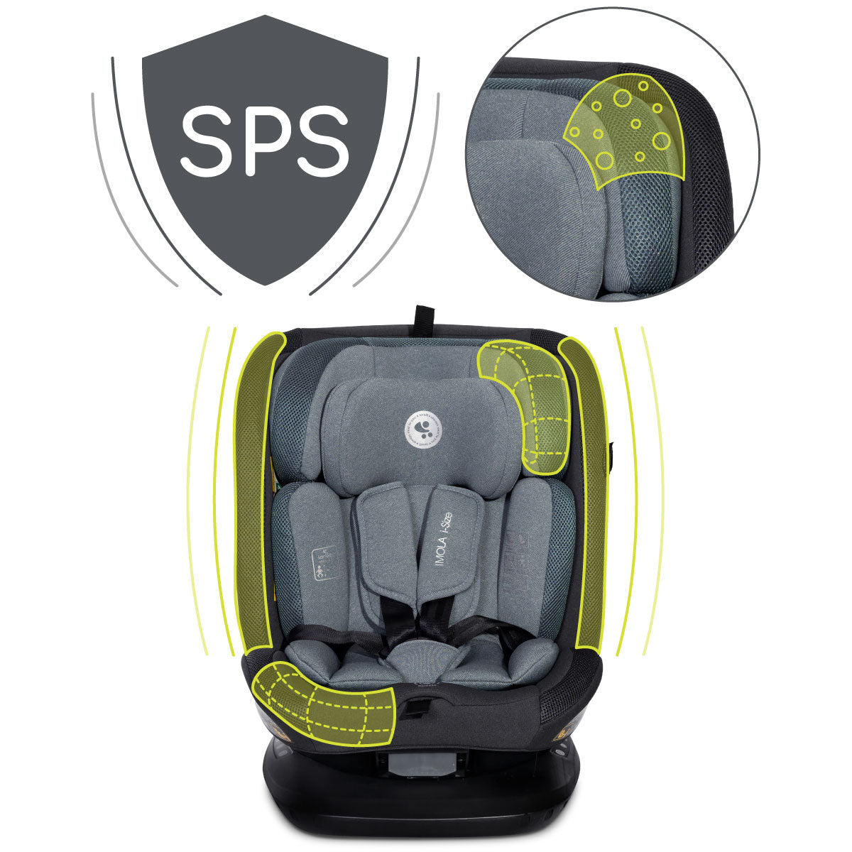 Lorelli Imola - fotelik i-Size 40-150 cm ISOFIX 360 | Green.