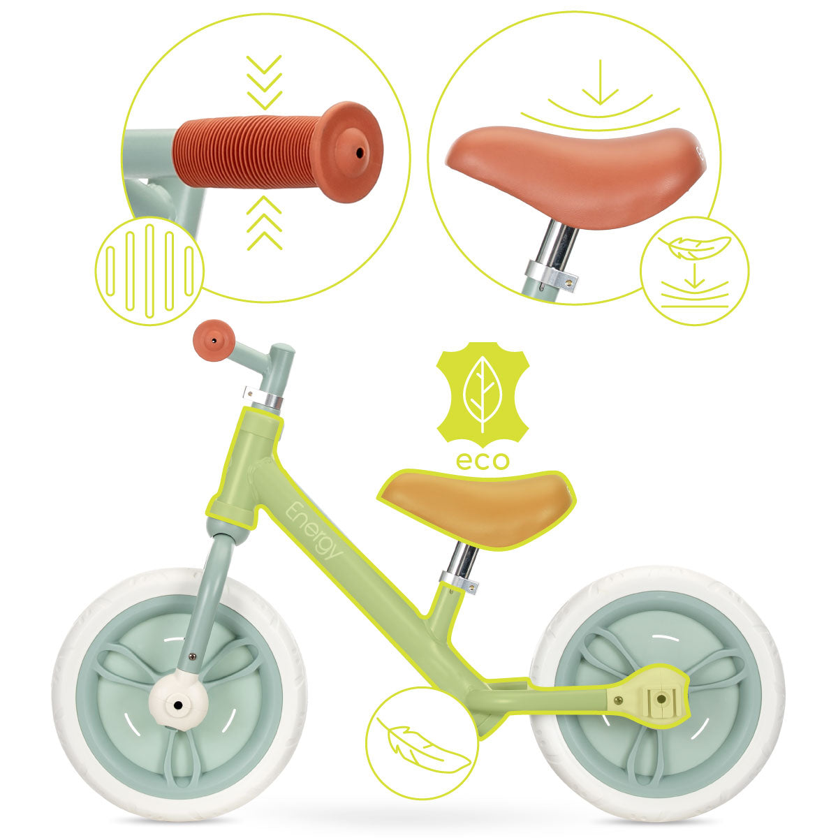 Lorelli Energy - rowerek biegowy 2w1 | Green.