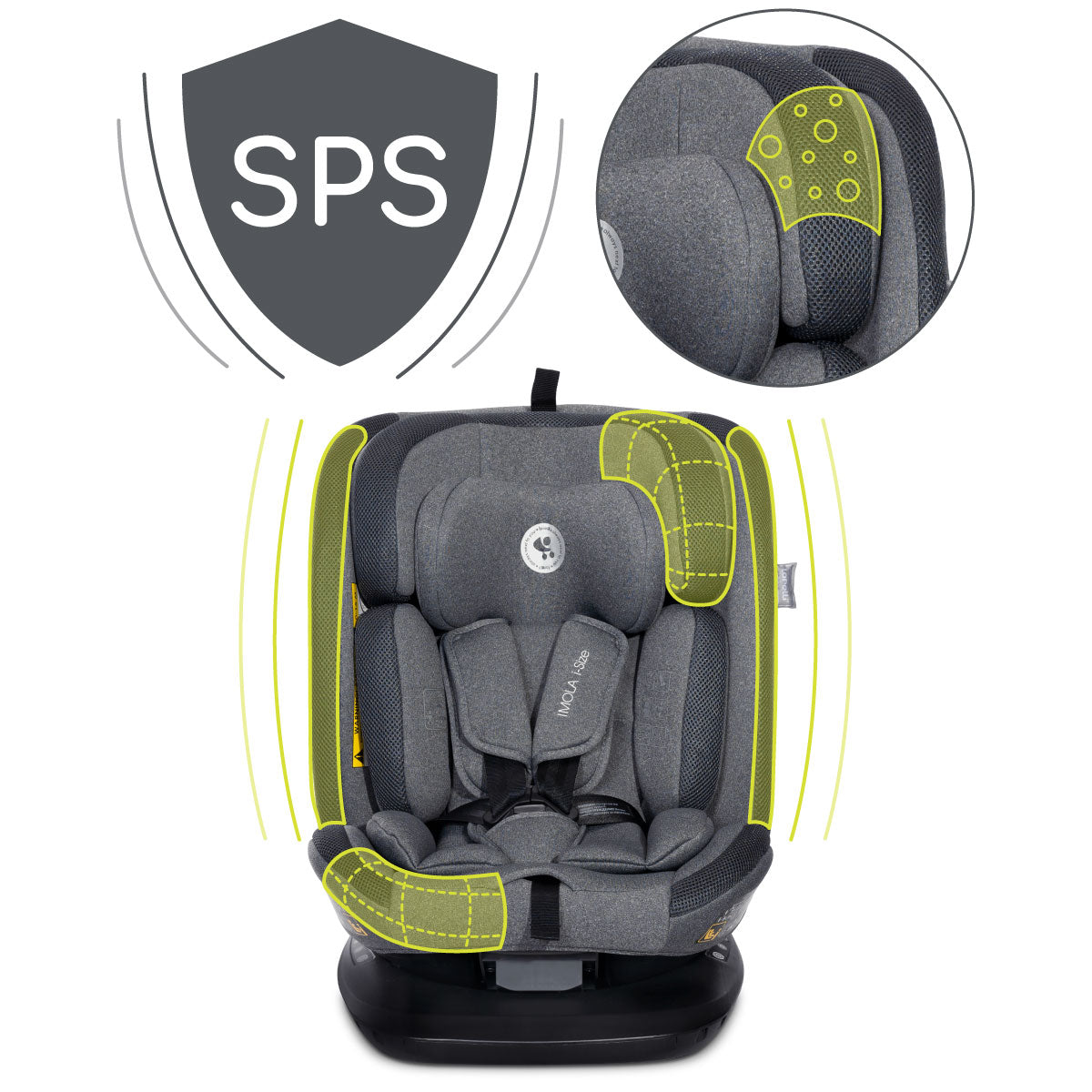 Lorelli Imola - fotelik i-Size 40-150 cm ISOFIX 360 | Grey.