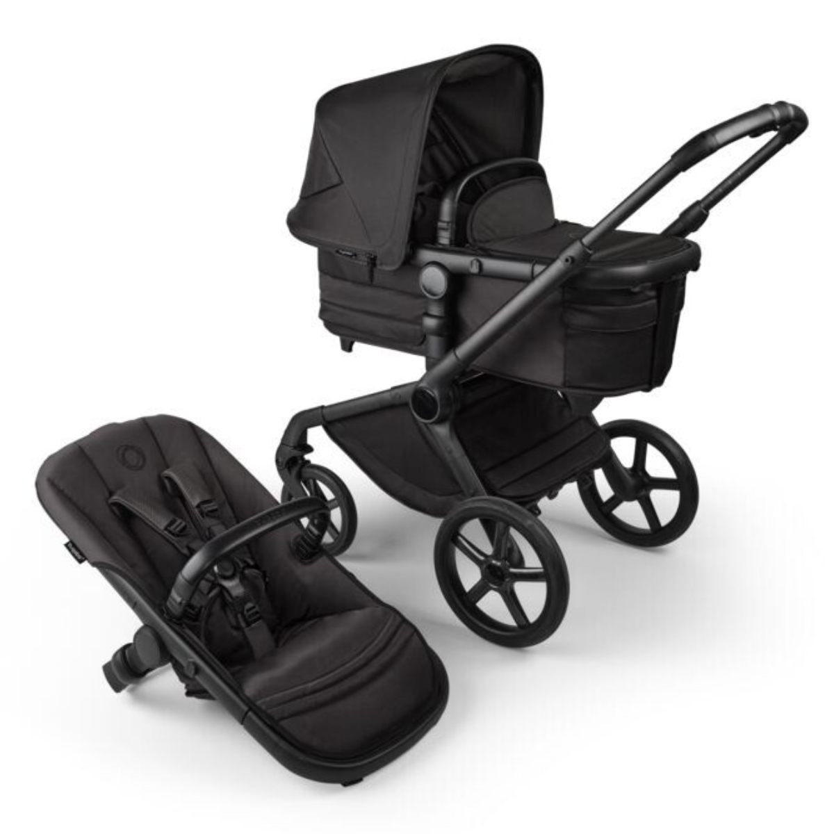 Bugaboo Fox5 Wózek 2w1 Komplet Noir Limited Edition BLACK MOONLIGHT