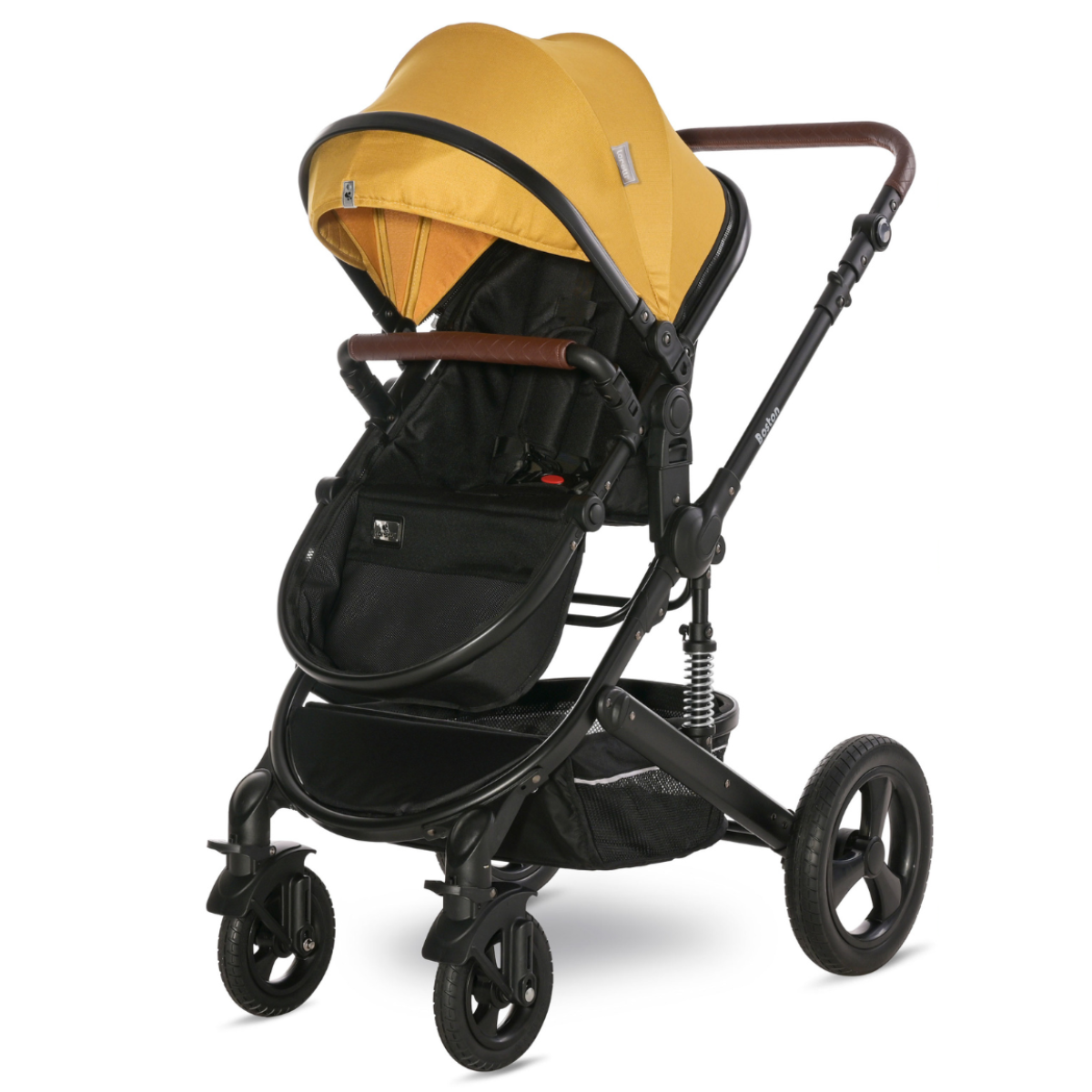 Lorelli Boston - wózek wielofunkcyjny 2w1 | Lemon Curry + adaptery