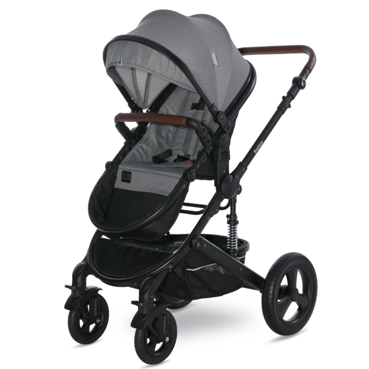 Lorelli Boston - wózek wielofunkcyjny 2w1 | Grey + adaptery