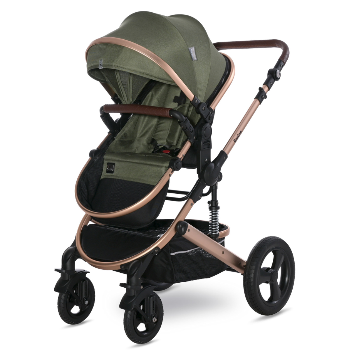 Lorelli Boston - wózek wielofunkcyjny 2w1 | Loden Green + adaptery