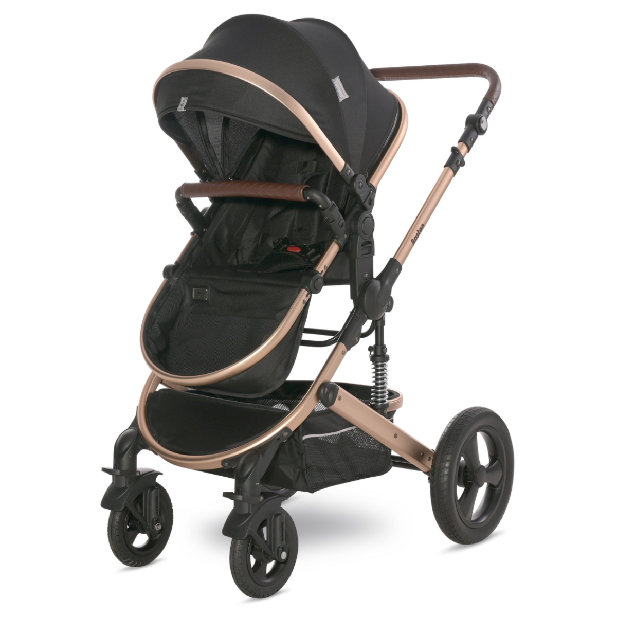 Lorelli Boston - wózek wielofunkcyjny 2w1 | Black + adaptery