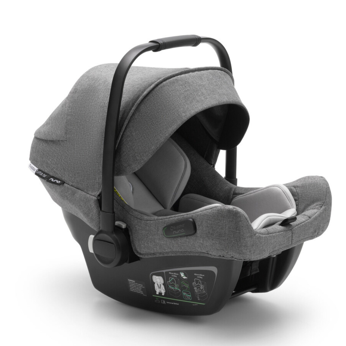 Bugaboo Turtle air fotel Fotelik samochodowy GREY MELANGE