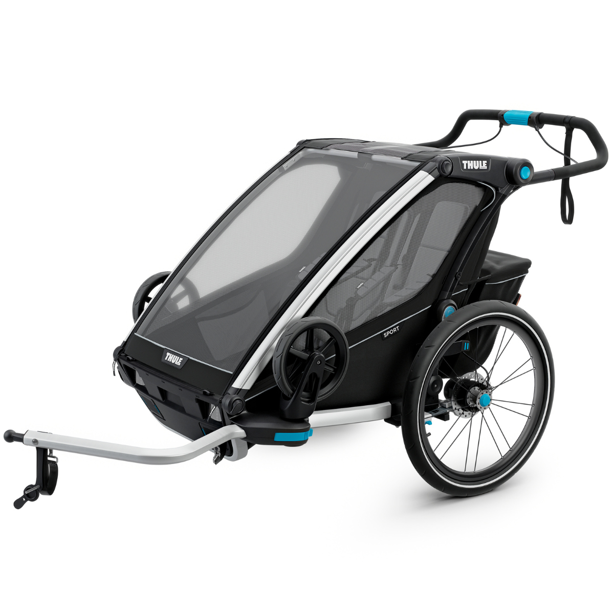 Thule Chariot Sport2 Przyczepka rowerowa podwójna 4w1 MidnBlack