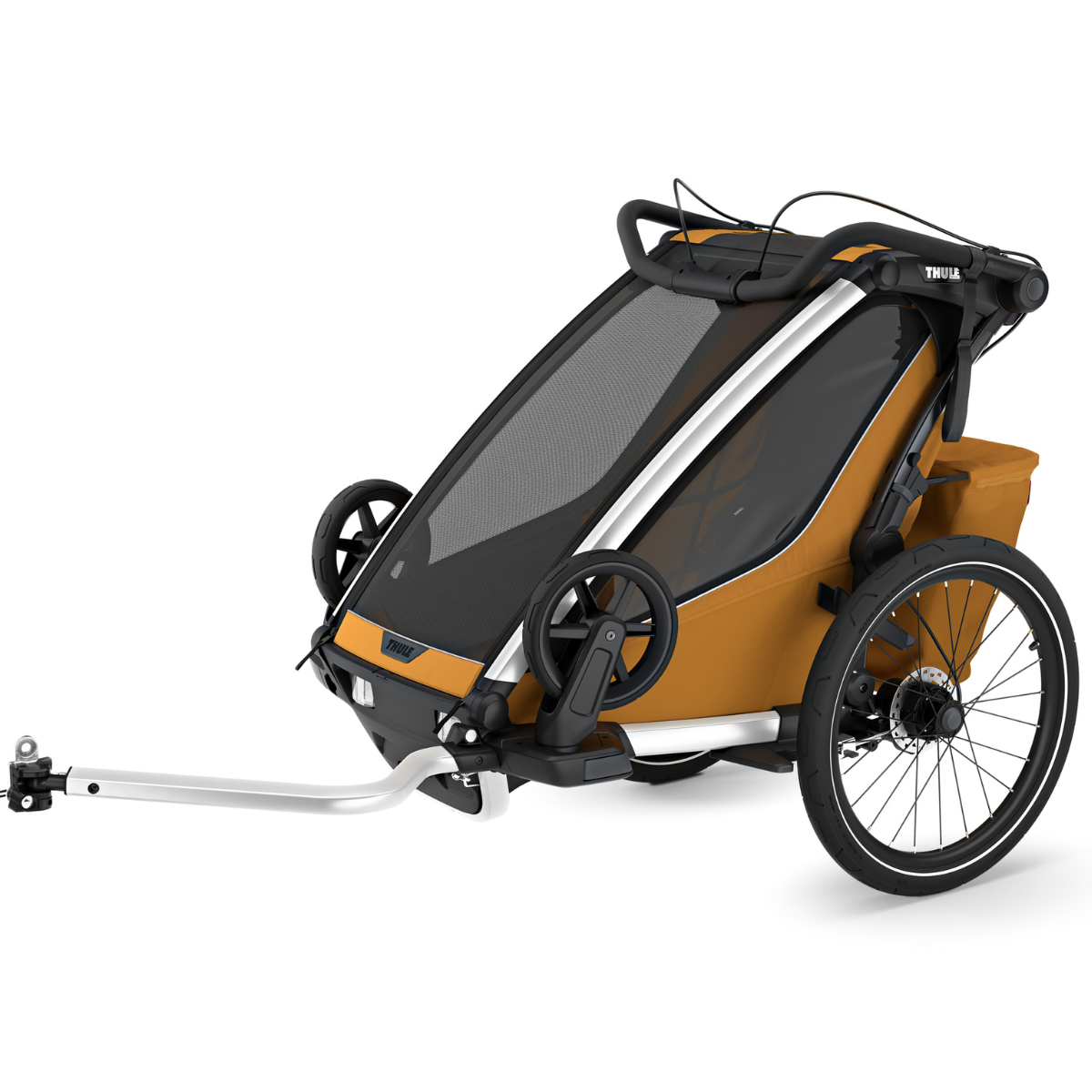 Thule Chariot Sport 2 Przyczepka rowerowa pojedyncza 4w1 Natural Gold