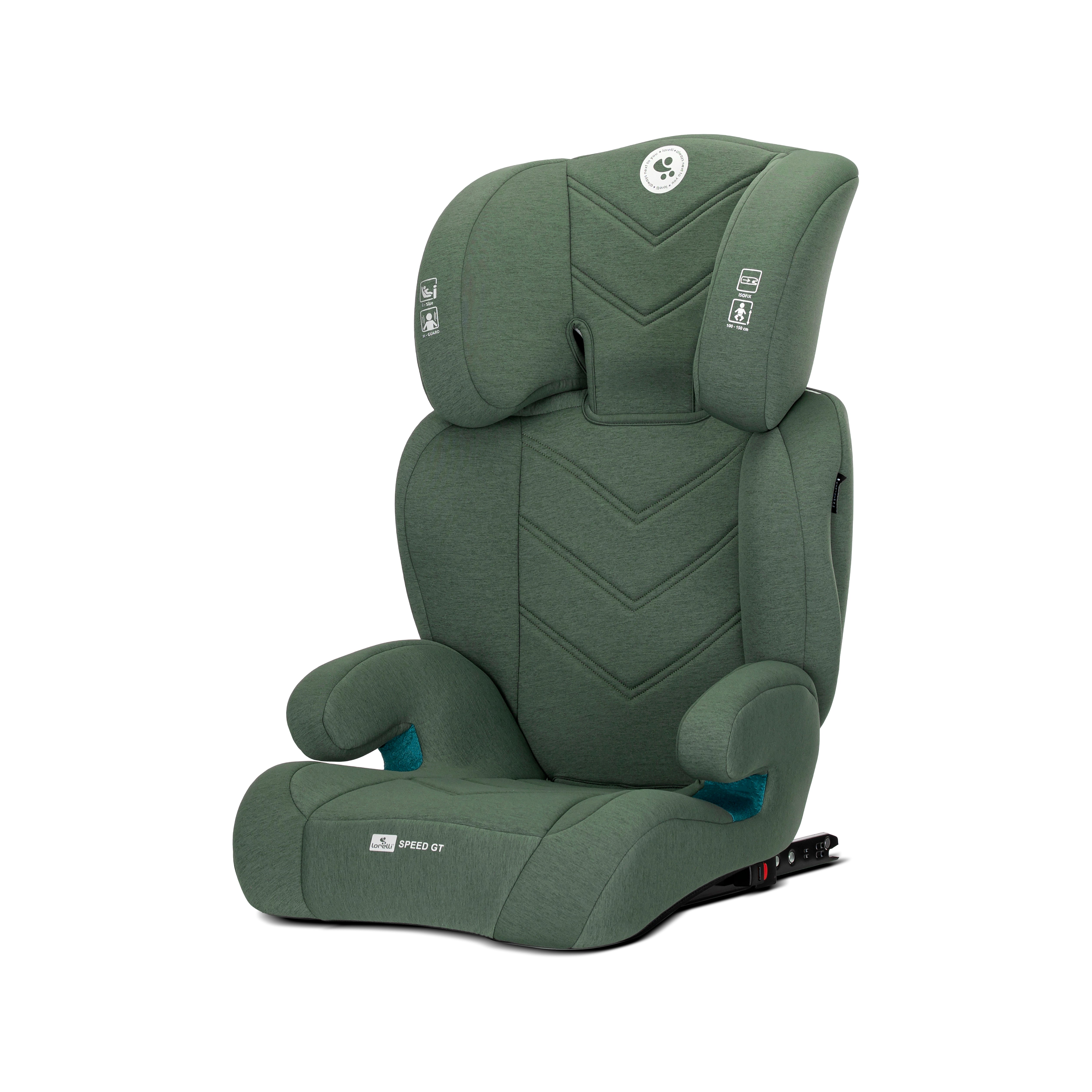 Lorelli Speed GT - fotelik samochodowy ISOFIX I-SIZE 100-150cm | Green