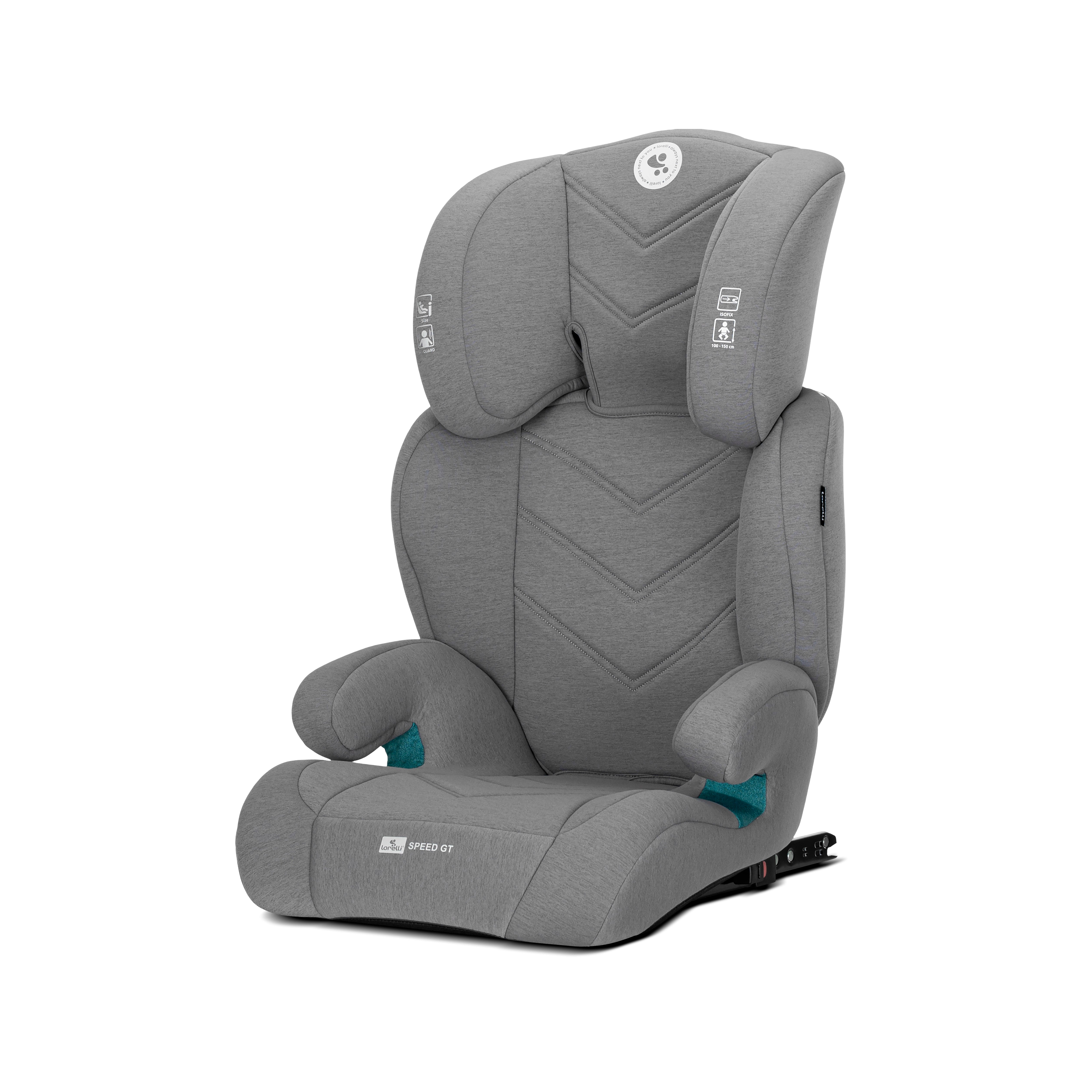 Lorelli Speed GT - fotelik samochodowy ISOFIX I-SIZE 100-150cm | Grey