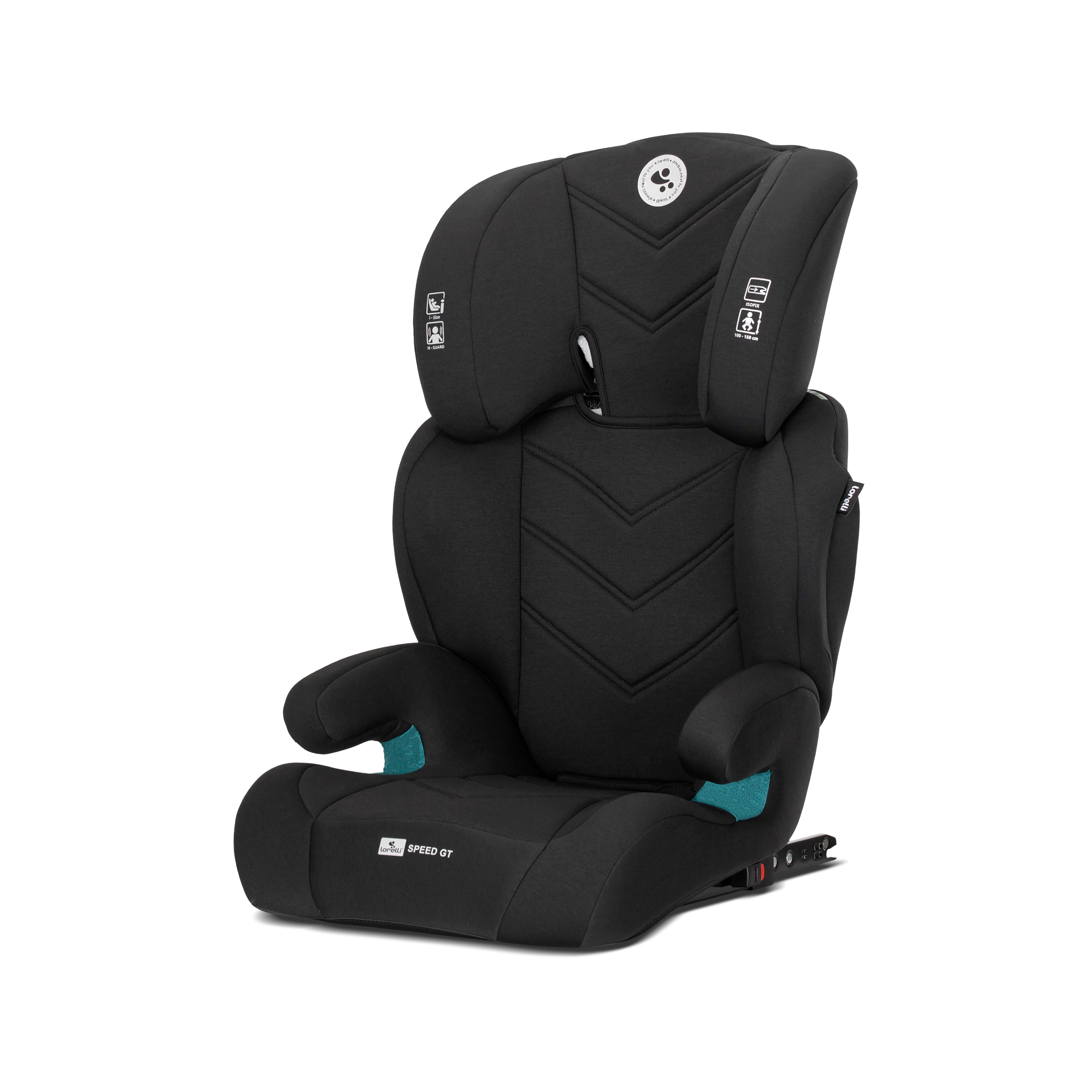 Lorelli Speed GT - fotelik samochodowy ISOFIX I-SIZE 100-150cm | Black