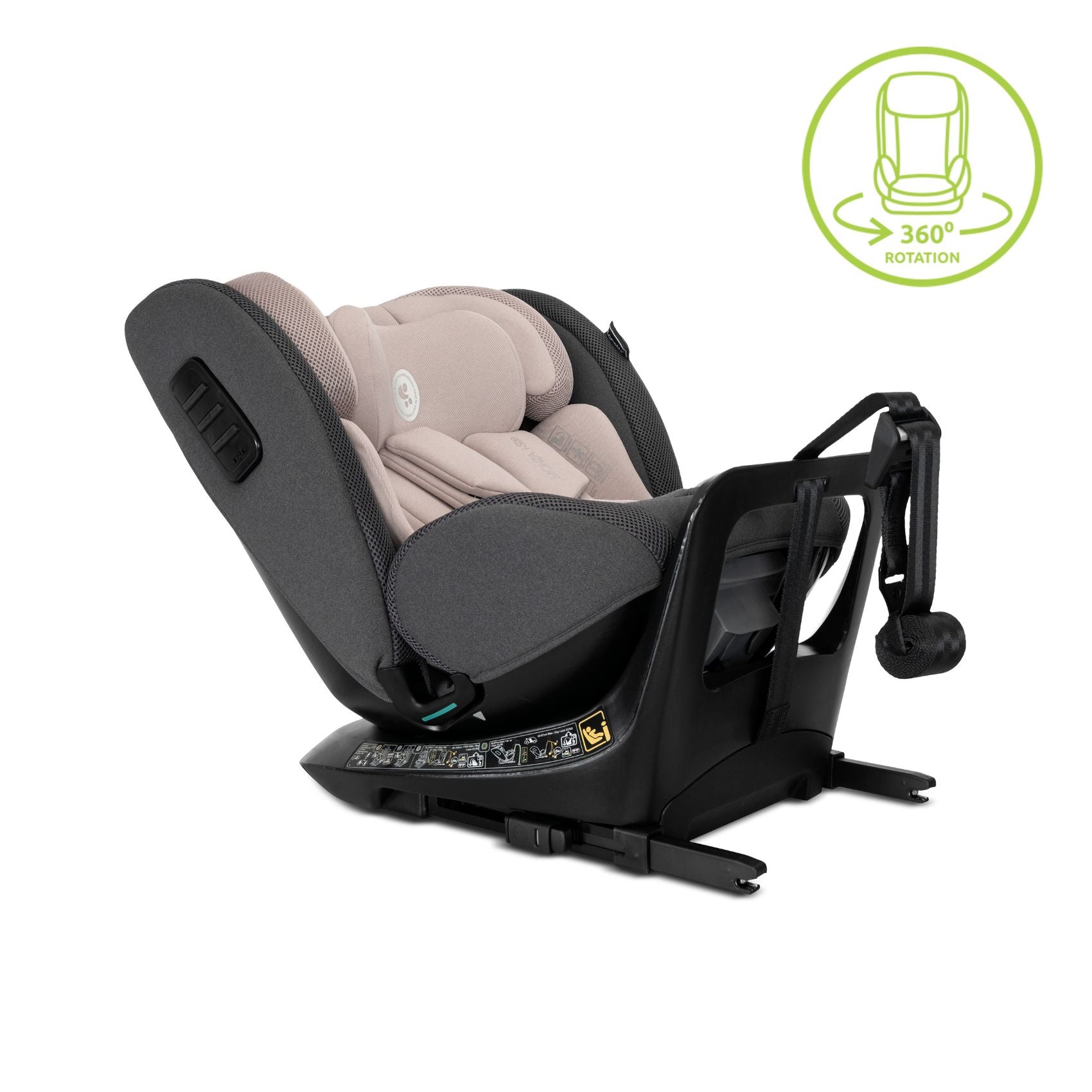 Lorelli Monza - fotelik samochodowy I-Size 40-150cm ISOFIX 360 | Beige
