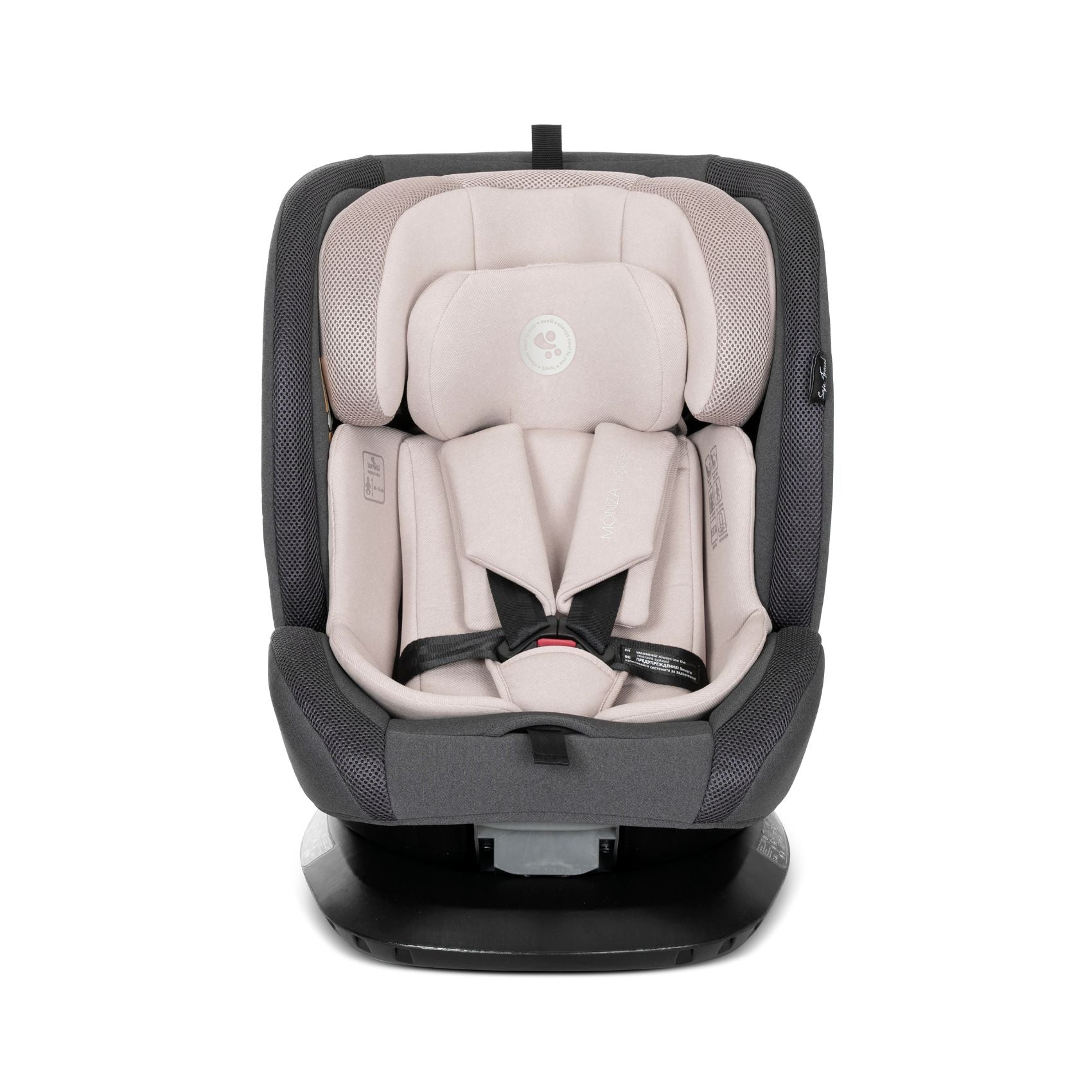 Lorelli Monza - fotelik samochodowy I-Size 40-150cm ISOFIX 360 | Beige
