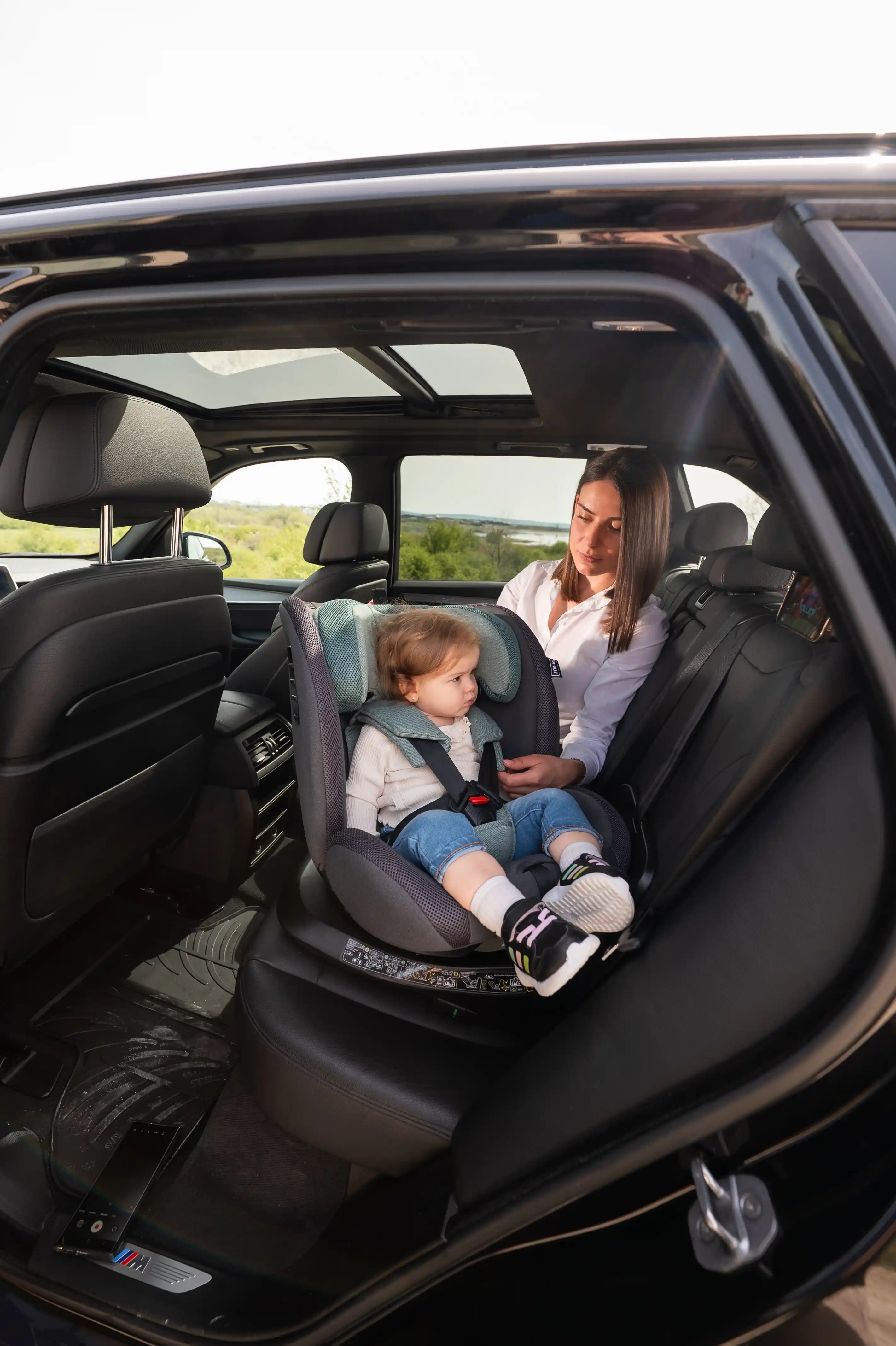 Lorelli Monza - fotelik samochodowy I-Size 40-150cm ISOFIX 360 | Grey