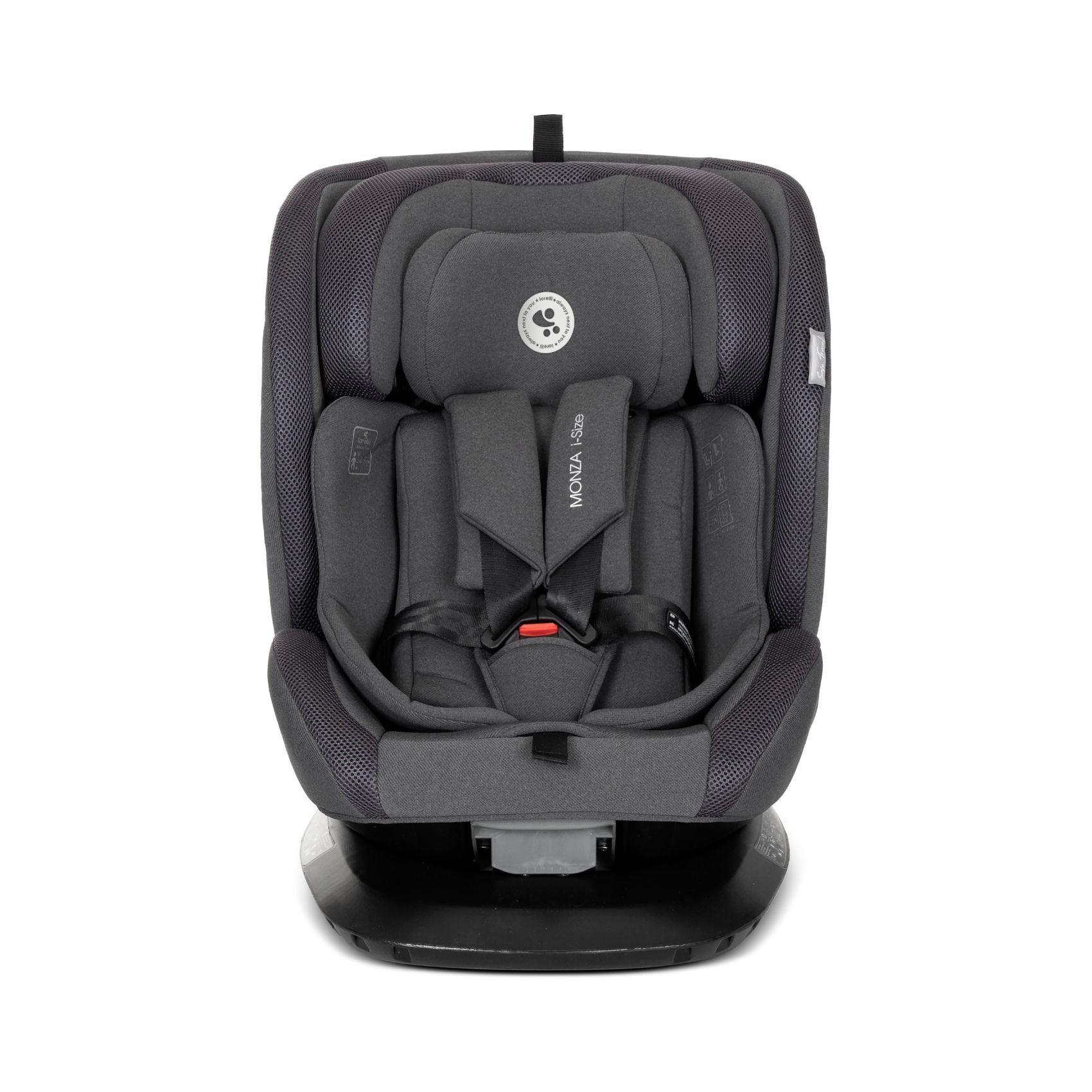 Lorelli Monza - fotelik samochodowy I-Size 40-150cm ISOFIX 360 | Grey