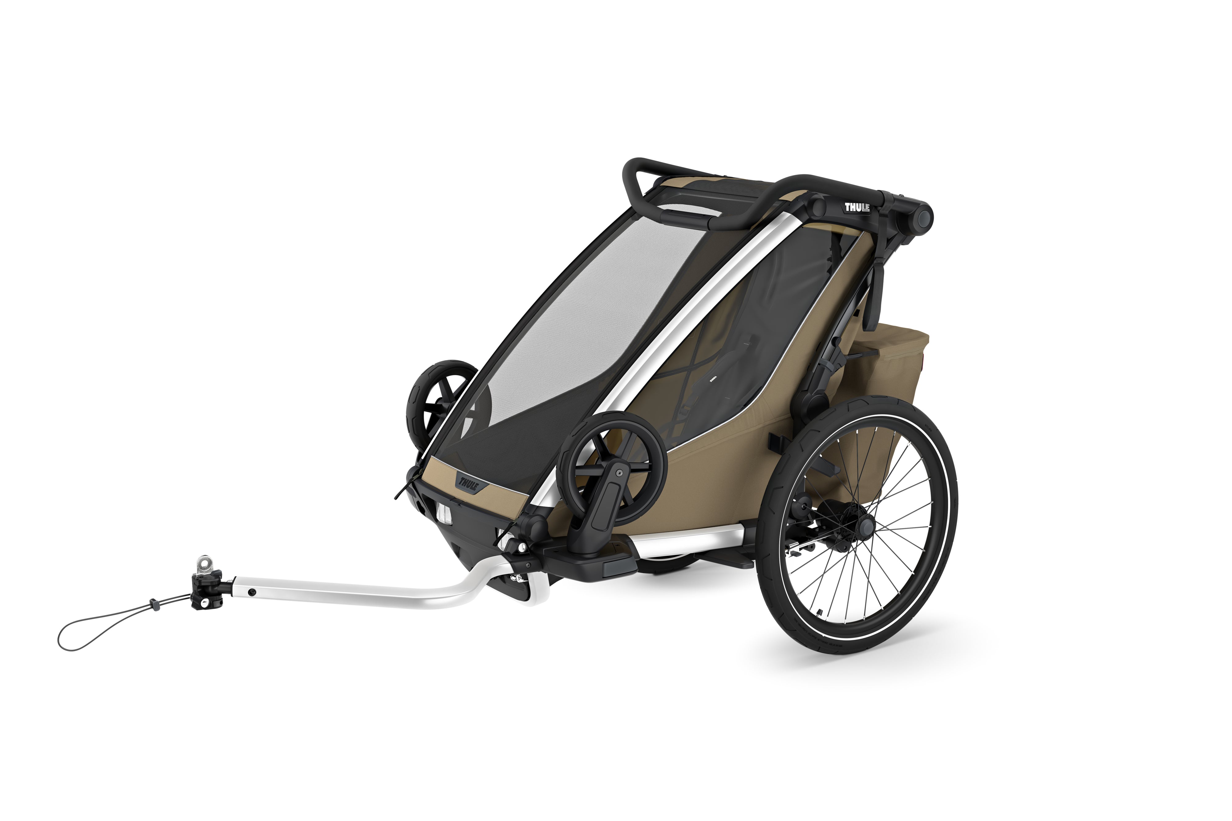Thule Chariot Cross2 Przyczepka rowerowa pojedyncza 4w1 Faded Khaki