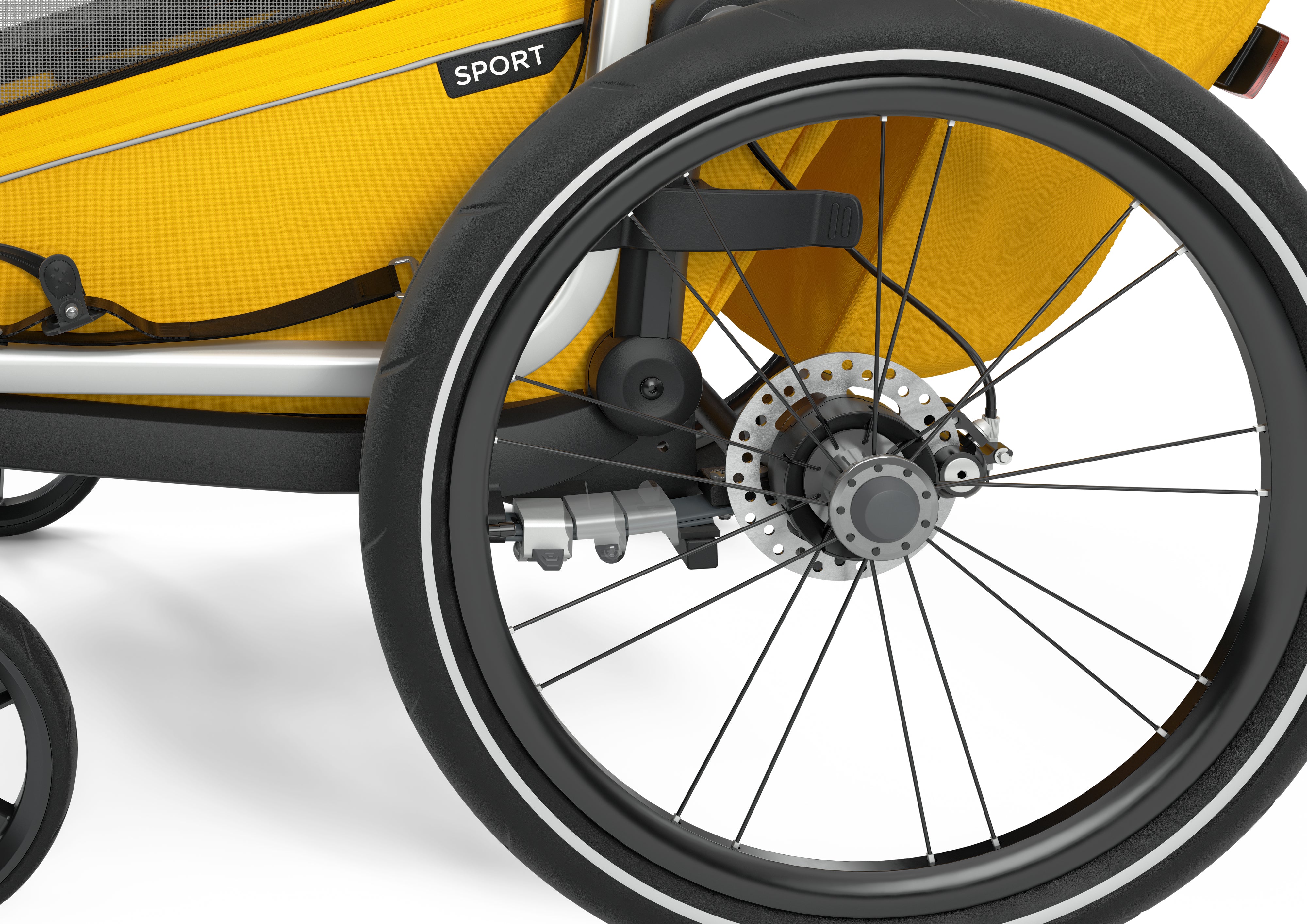 Thule Chariot Sport1 Przyczepka rowerowa pojedyncza 4w1 Yellow