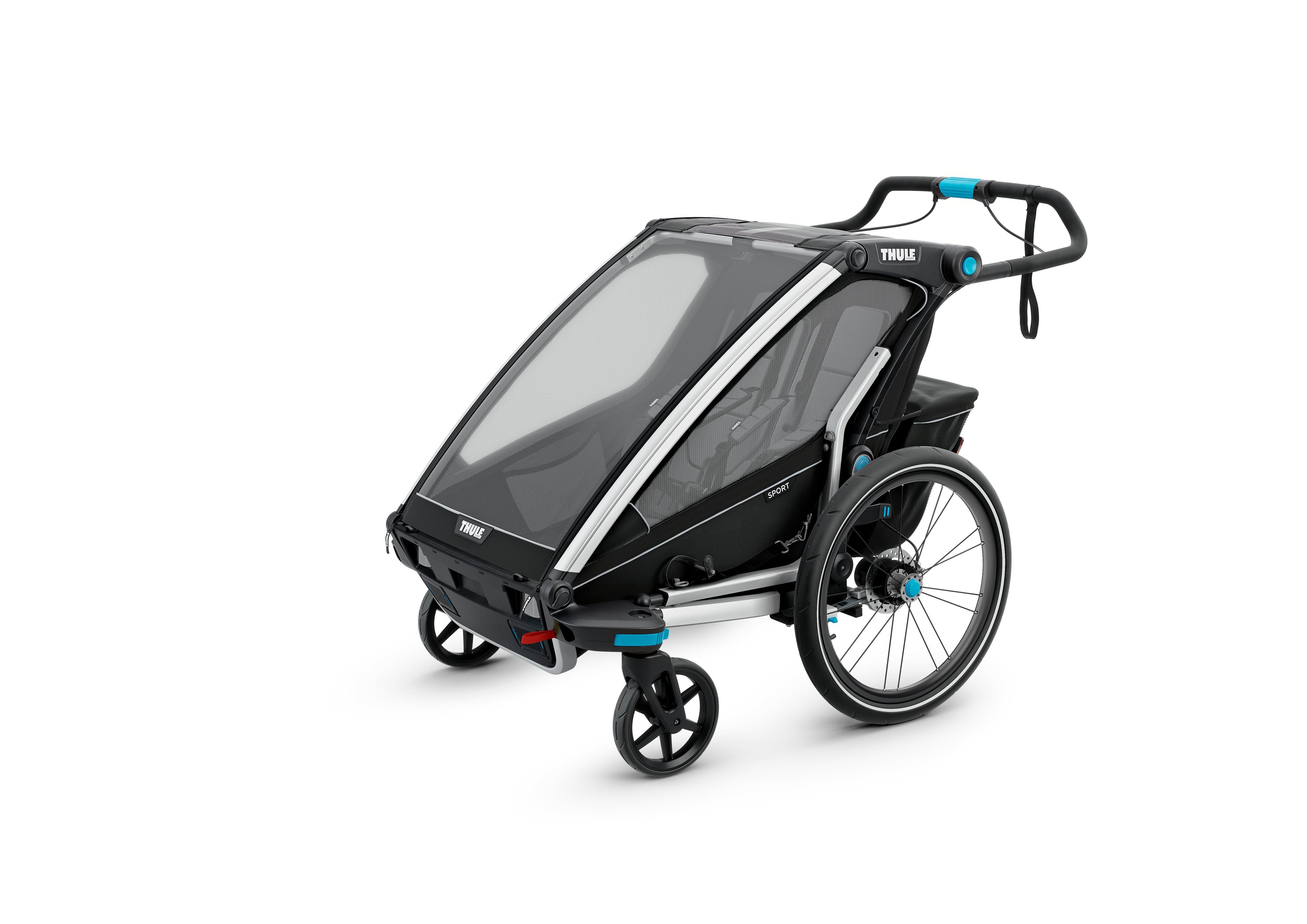 Thule Chariot Sport2 Przyczepka rowerowa podwójna 4w1 MidnBlack