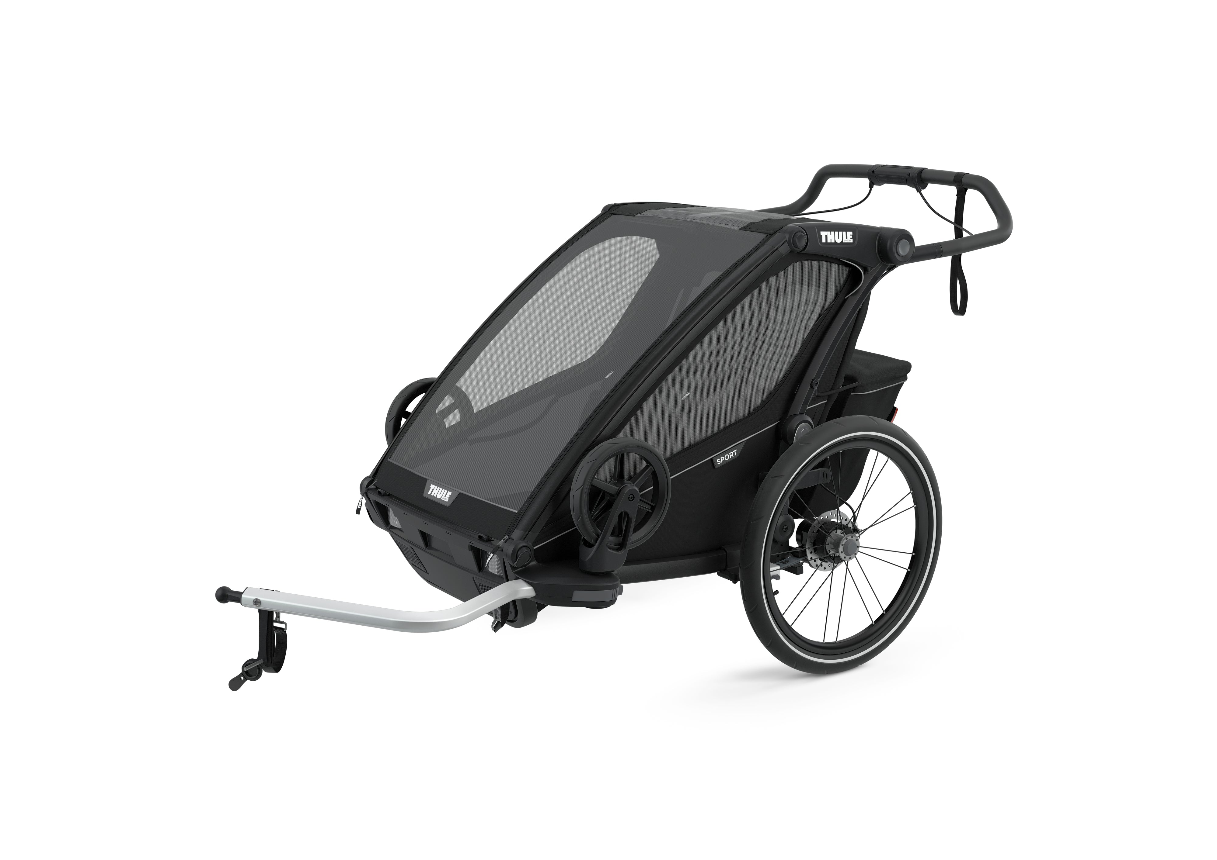 Thule Chariot Sport 2 Przyczepka rowerowa podwójna 4w1 Black