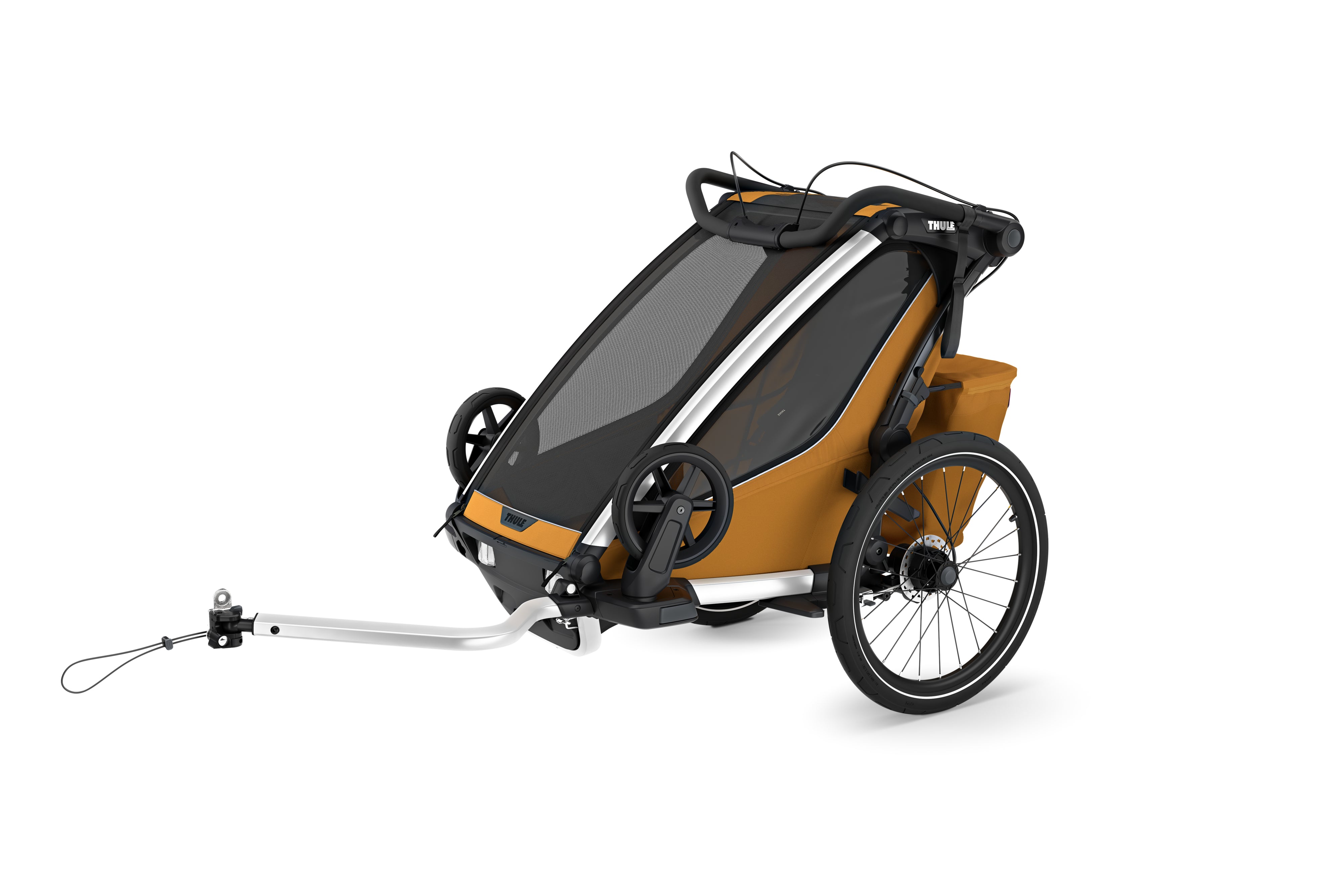 Thule Chariot Sport 2 Przyczepka rowerowa pojedyncza 4w1 Natural Gold