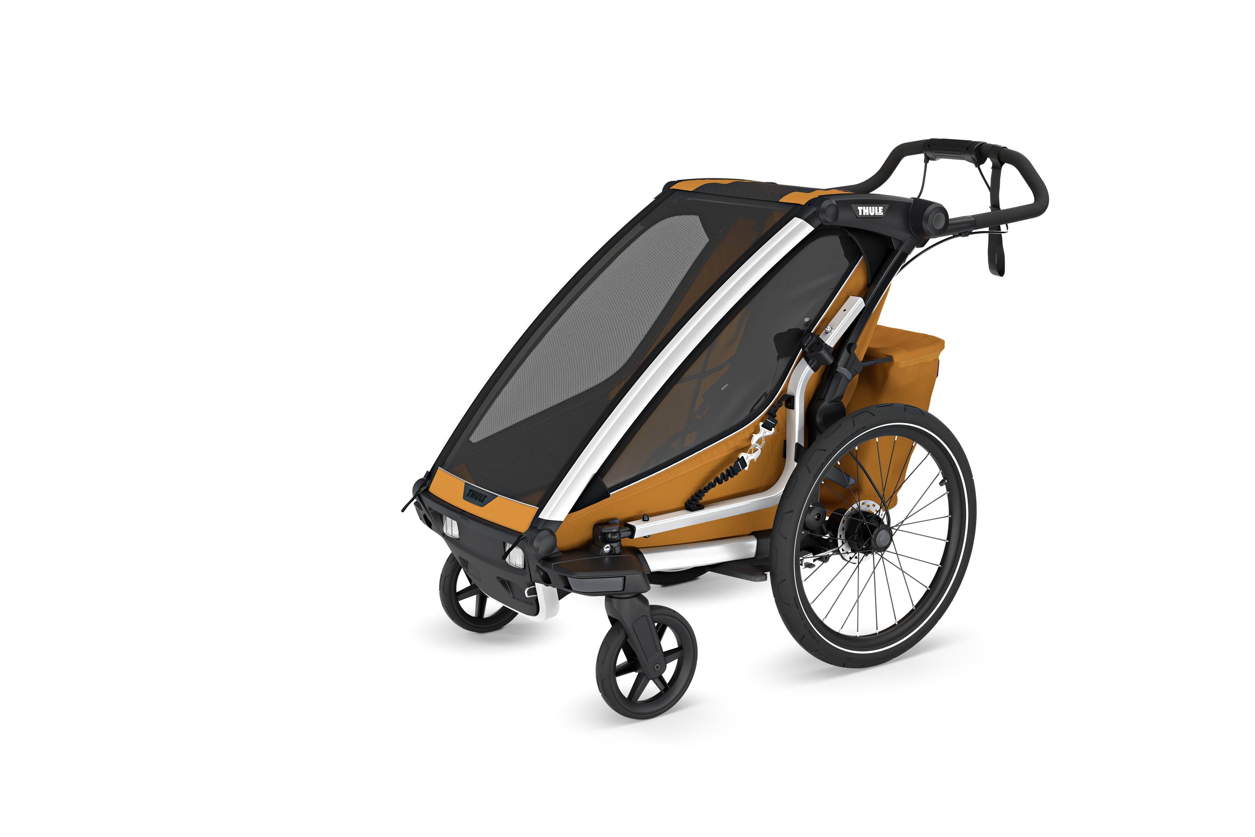 Thule Chariot Sport 2 Przyczepka rowerowa pojedyncza 4w1 Natural Gold