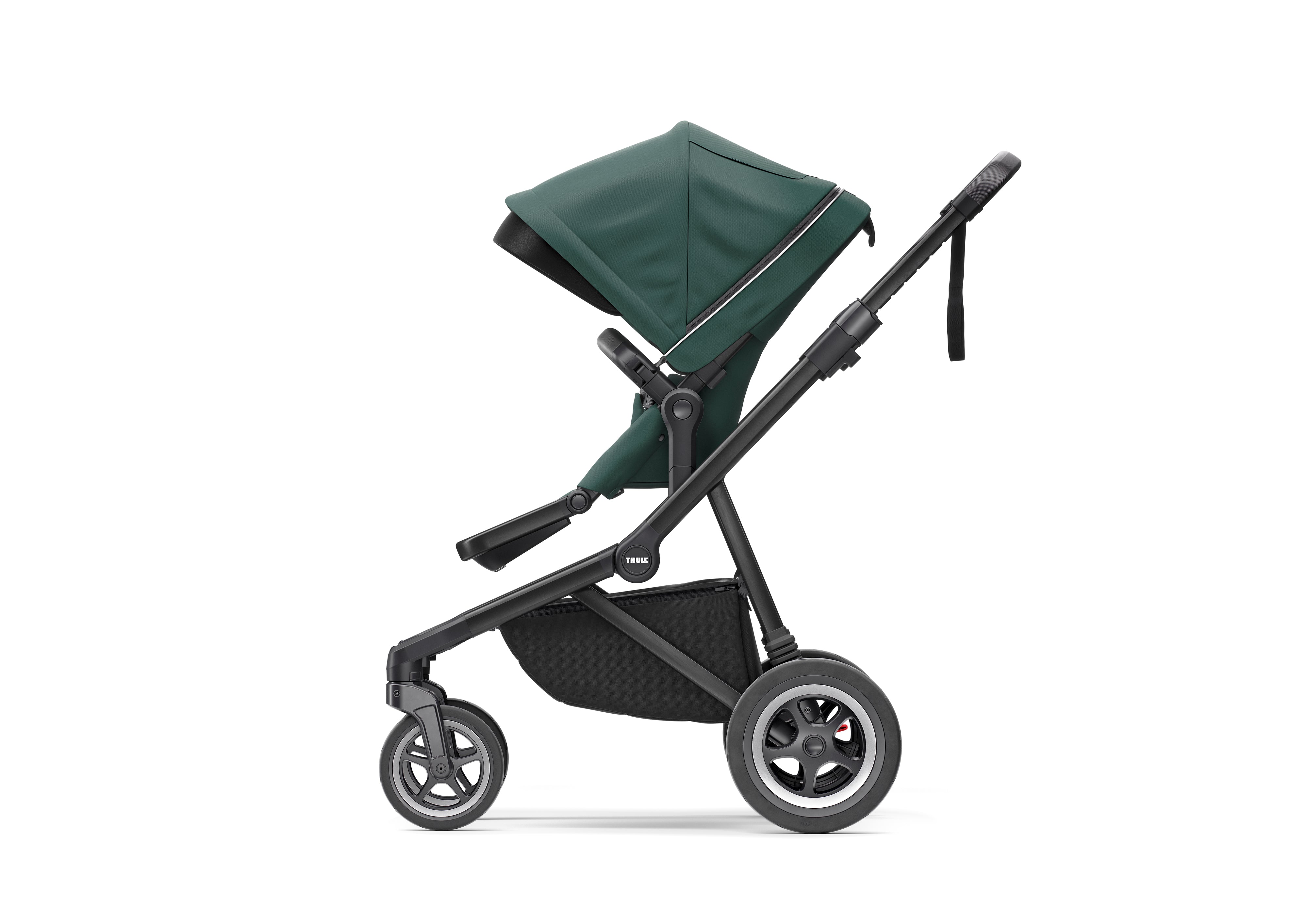 Thule Sleek Grey Wózek spacerowy 3w1 Mallard Green on Black