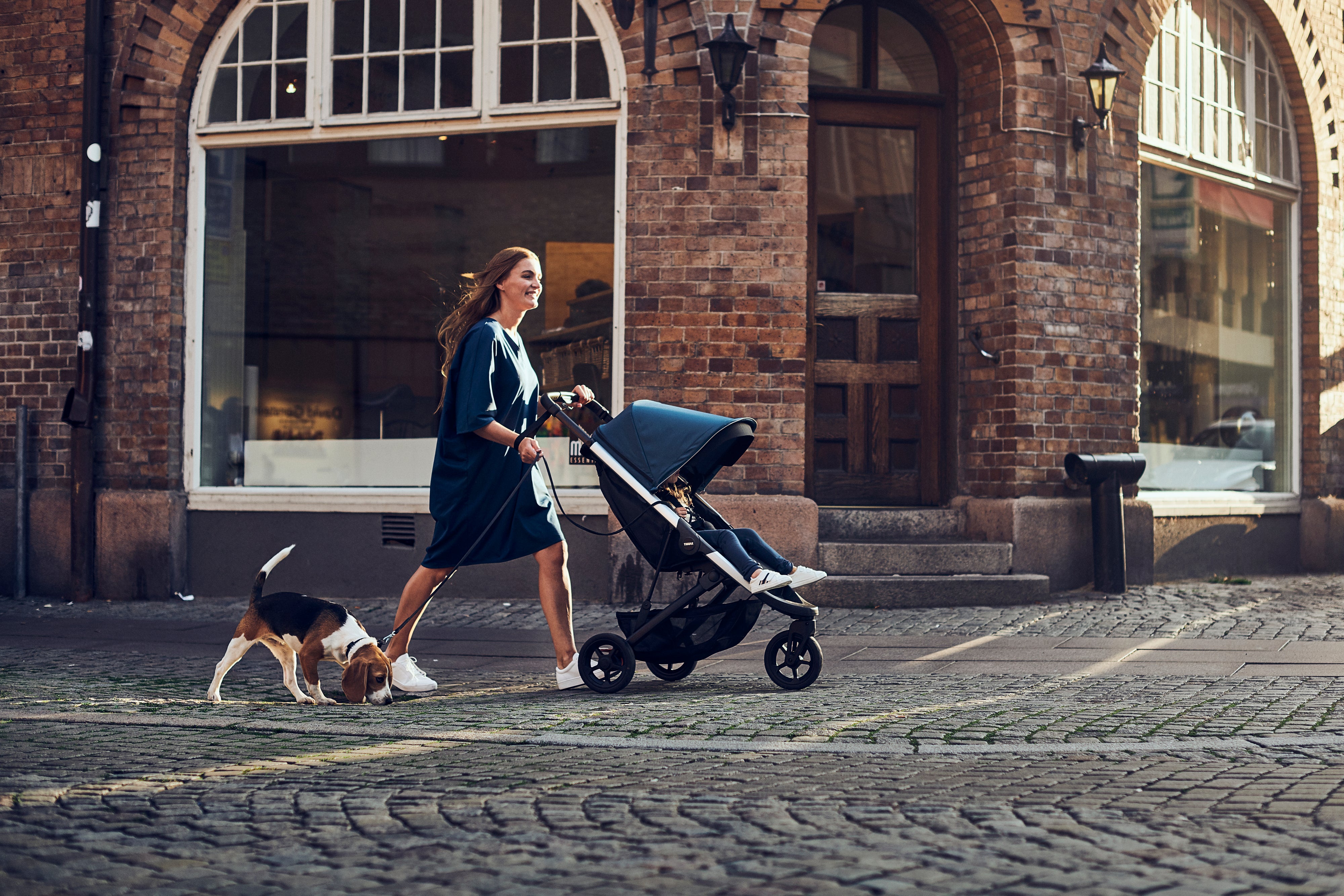 Thule Spring Wózek Spacerowy Majolica Blue on Aluminum