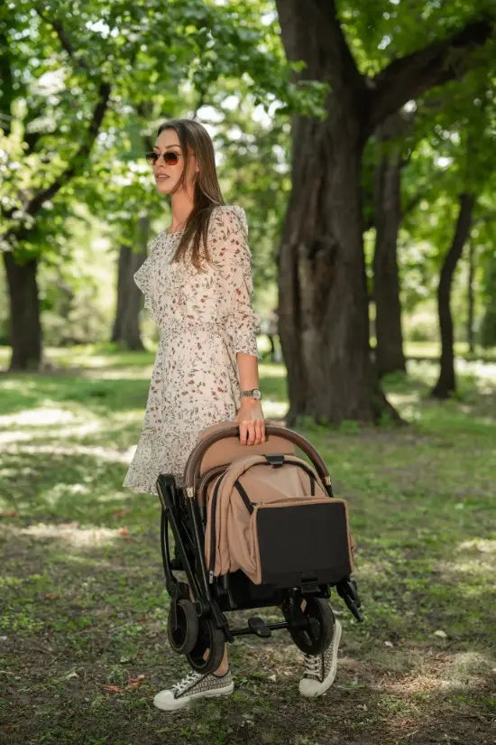 Lorelli Makaya - wózek spacerowy do 22kg obrotowy 360 | Beige