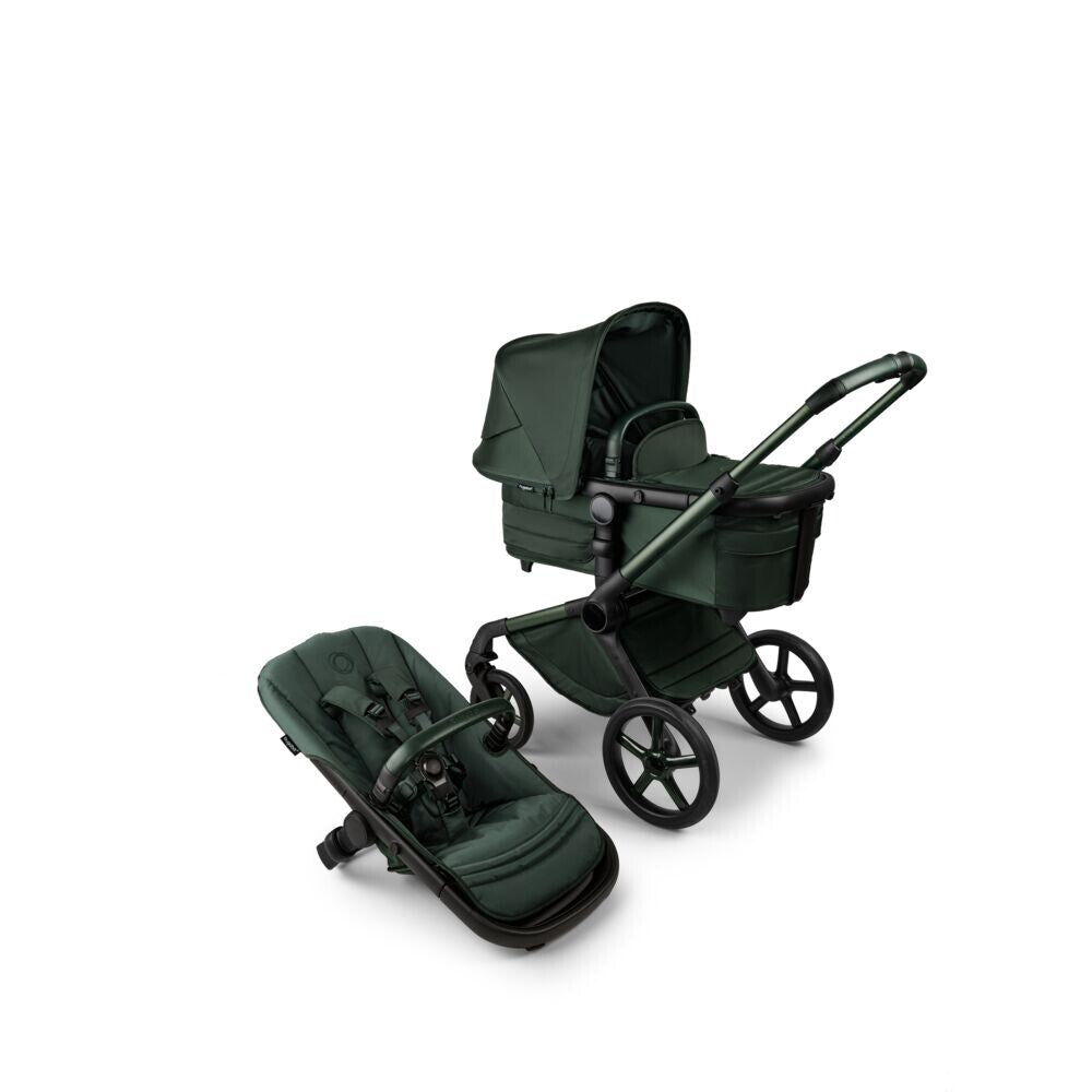 Bugaboo Fox5 Wózek 2w1 Komplet Noir Limited Edition MIDNIGHT GREEN