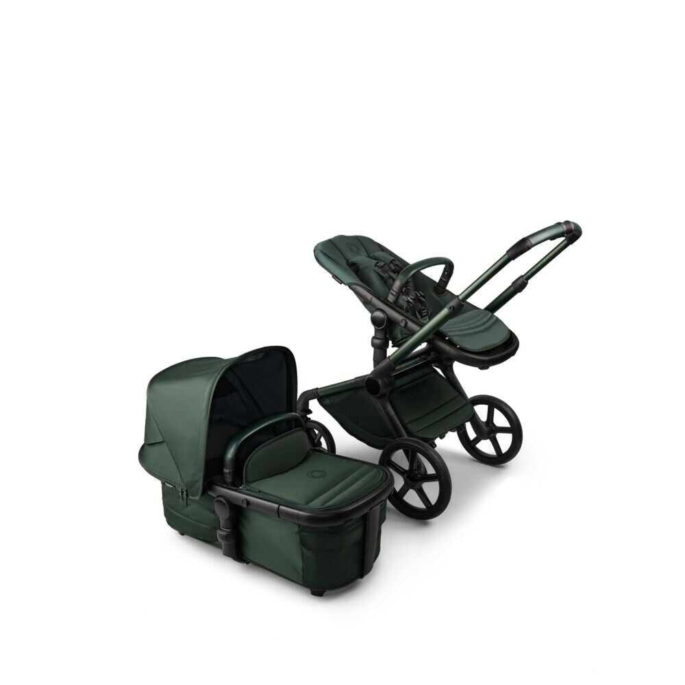 Bugaboo Fox5 Wózek 2w1 Komplet Noir Limited Edition MIDNIGHT GREEN