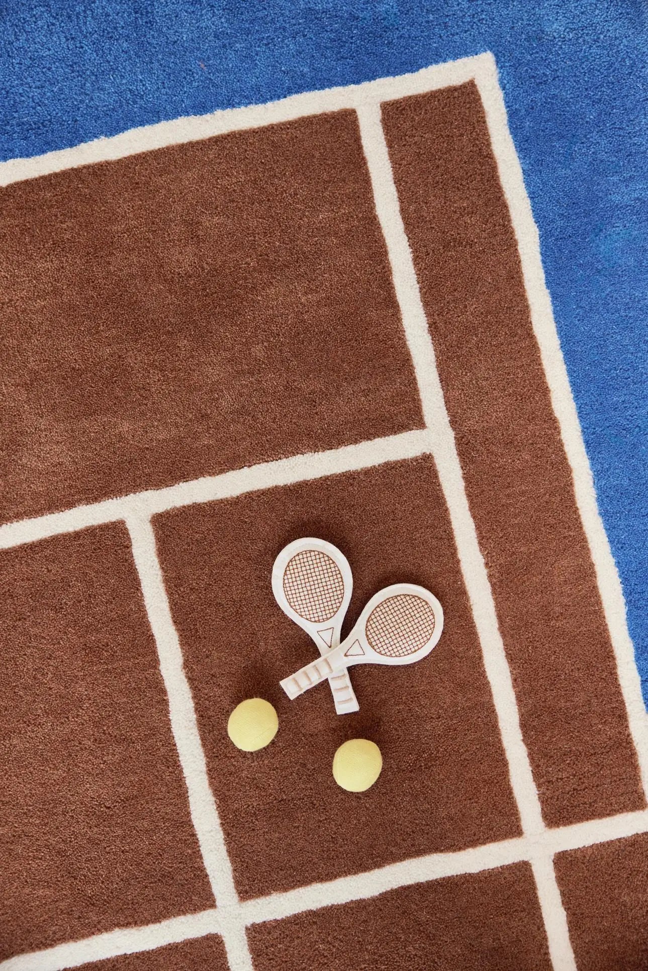 Dywan Tenis karmelowo-niebieski OYOY