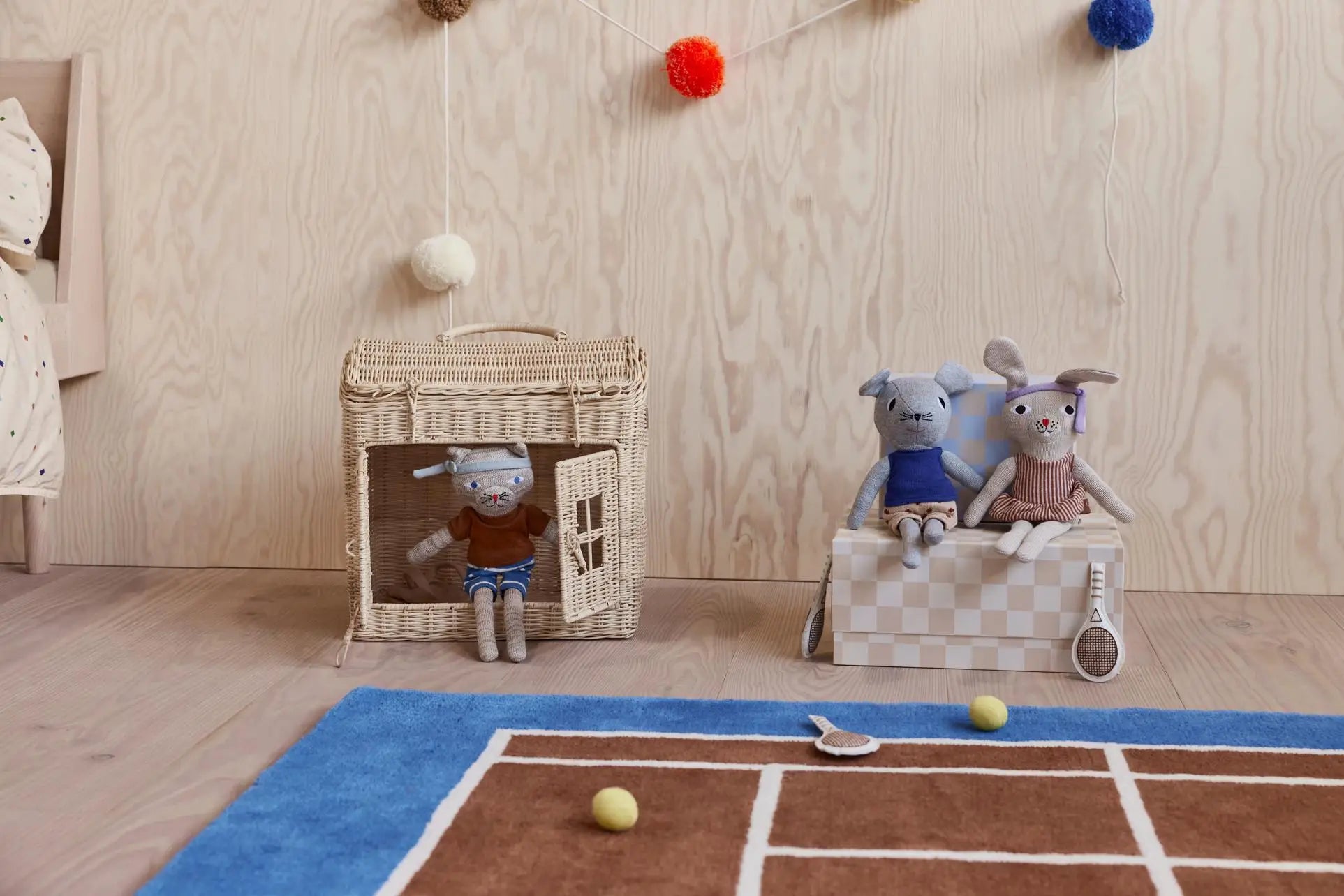 Dywan Tenis karmelowo-niebieski OYOY