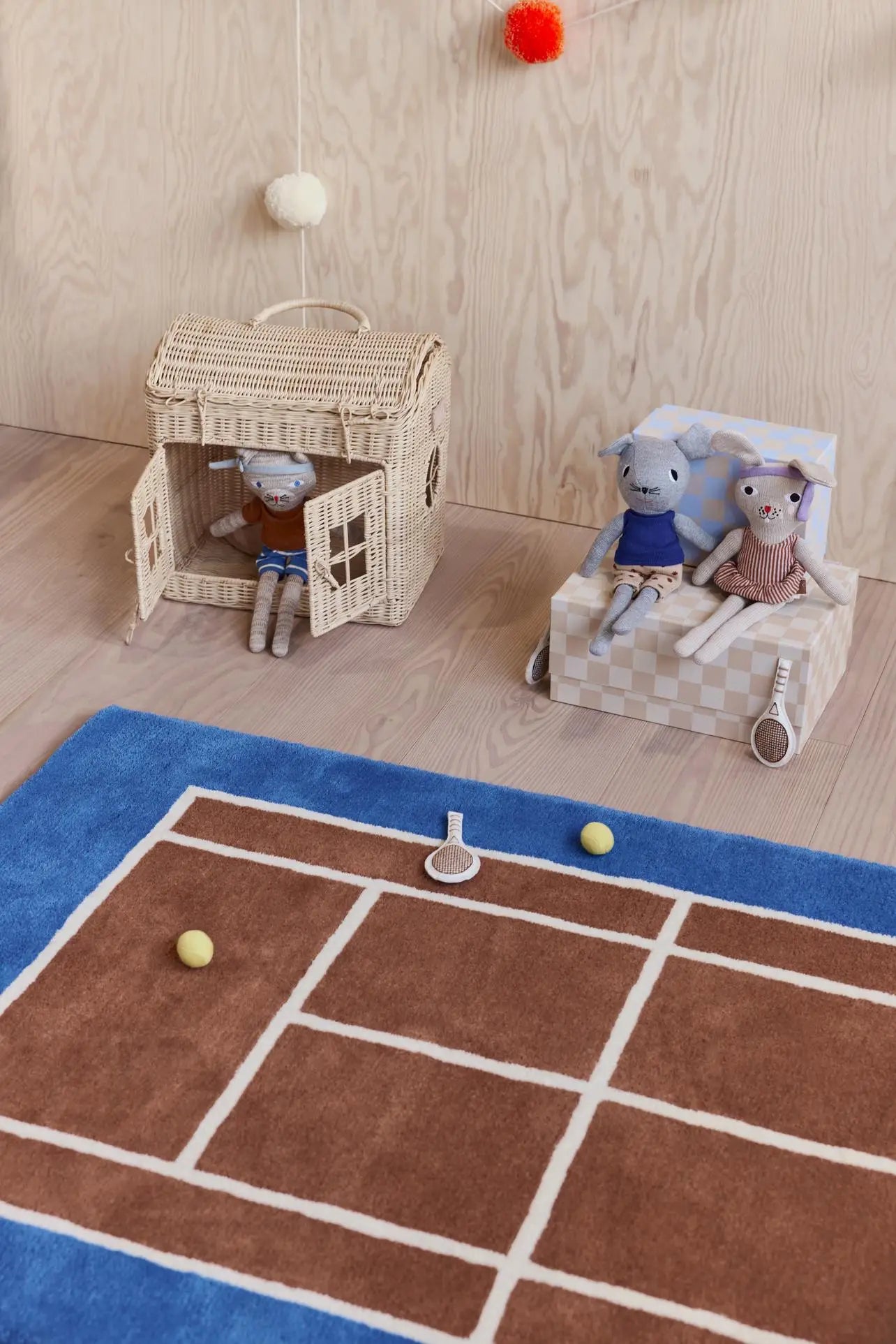 Dywan Tenis karmelowo-niebieski OYOY