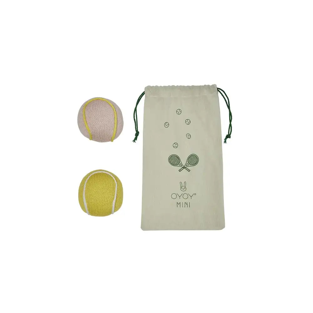 Grzechotki dla dzieci piłeczki tenisowe żółta/ różowa