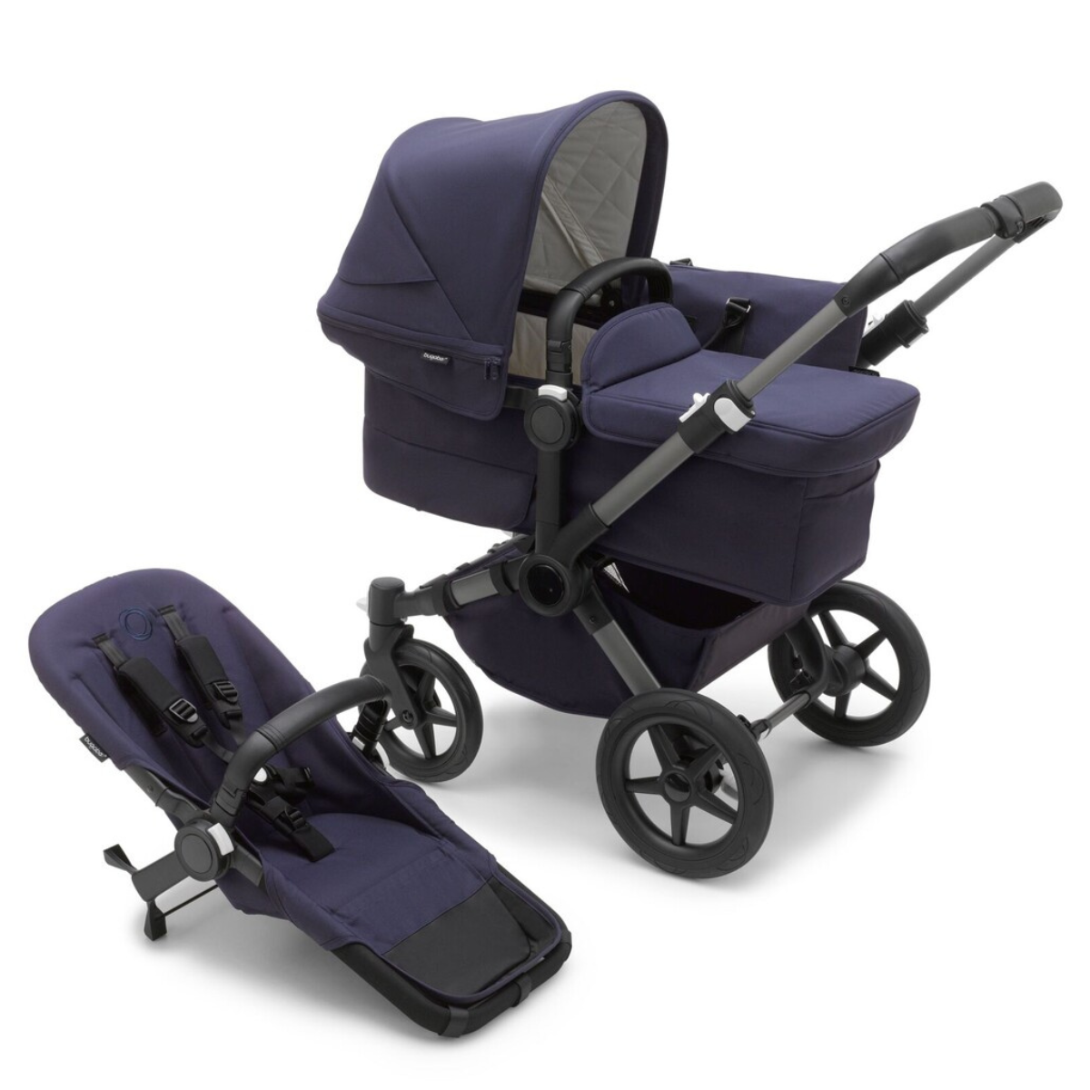 Bugaboo Donkey5 Mono Wielofunkcyjny wózek GRAPHITE/STORMY BLUE-STORMY BLUE