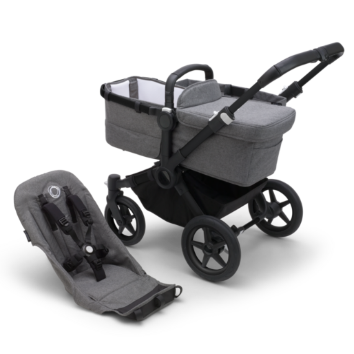 Bugaboo donkey5 Baza wózka bez budki GRAPHITE/GREY MELANGE