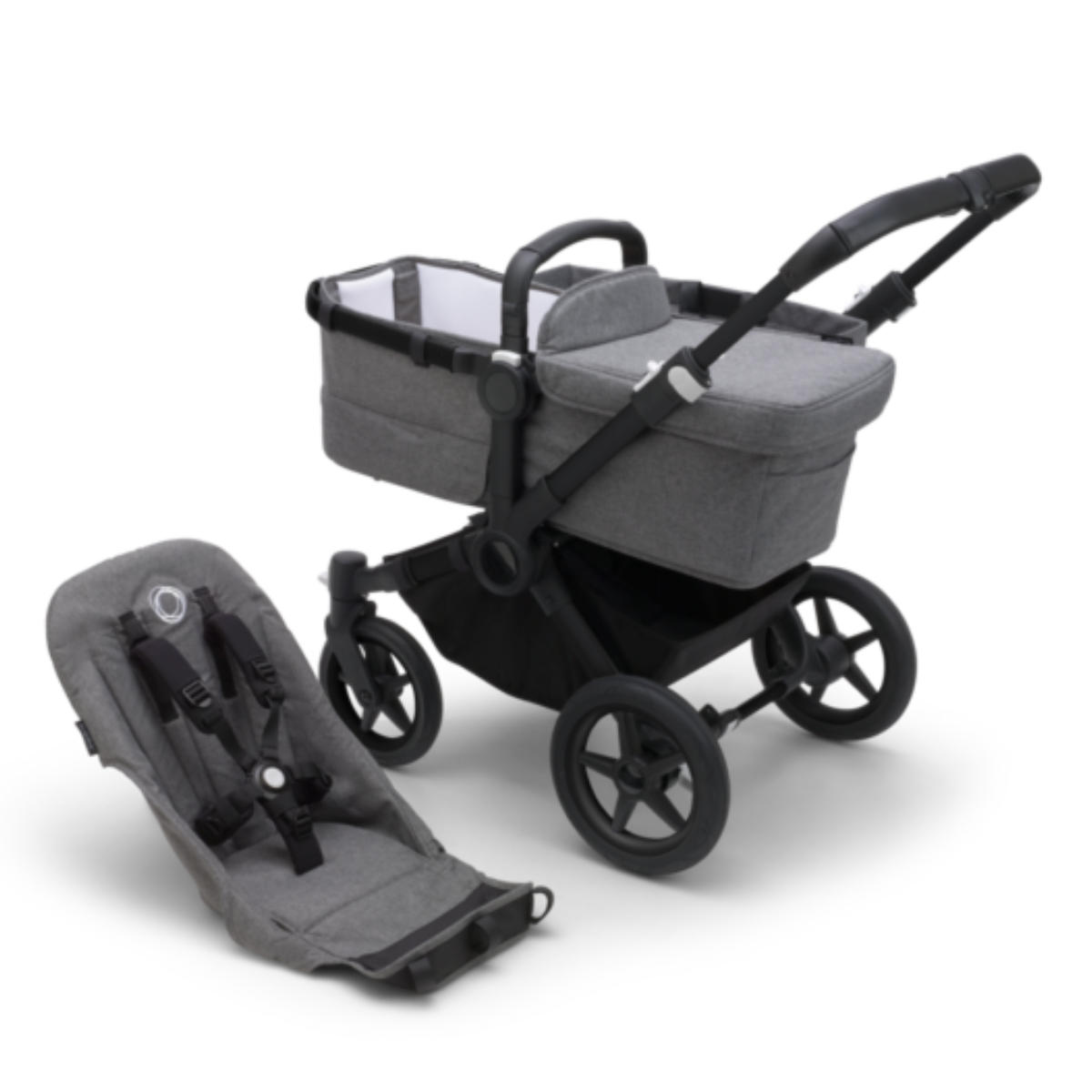 Bugaboo donkey5 Baza wózka bez budki BLACK/GREY MELANGE