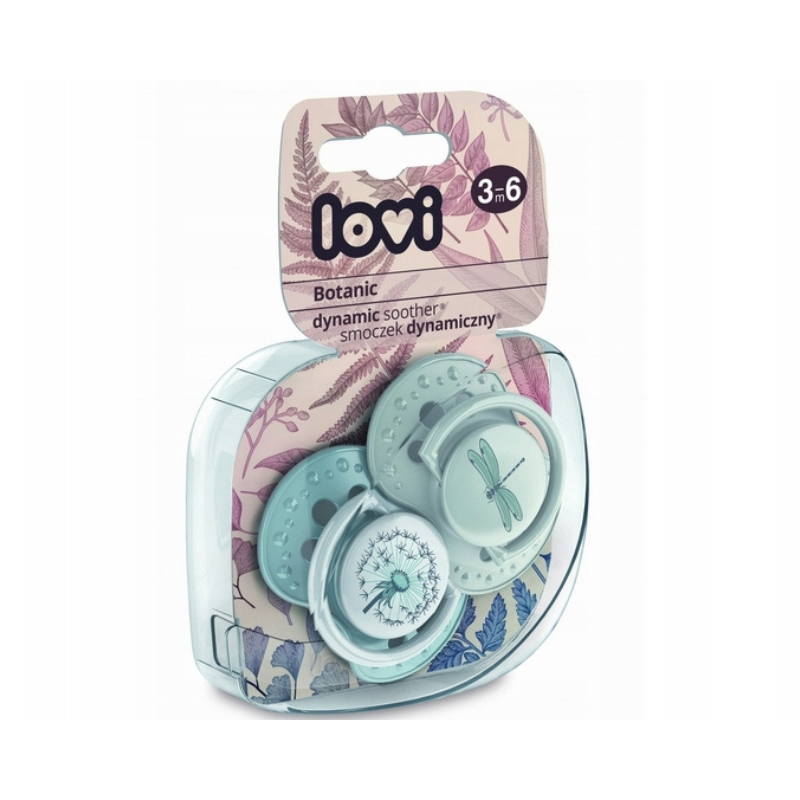 LOVI Smoczek uspakajający dynamiczny 3-6 m BOTANIC BOY