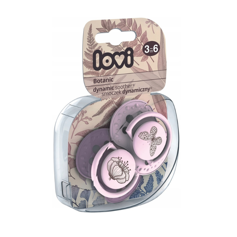 LOVI Smoczek uspakajający dynamiczny 3-6 m BOTANIC GIRL