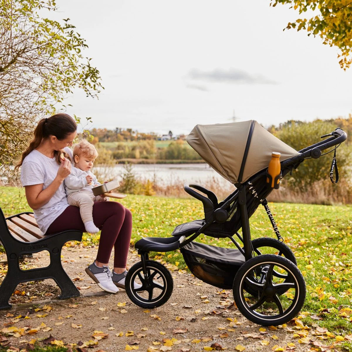 Hauck Runner 3 - wózek biegowy trójkołowy | Olive